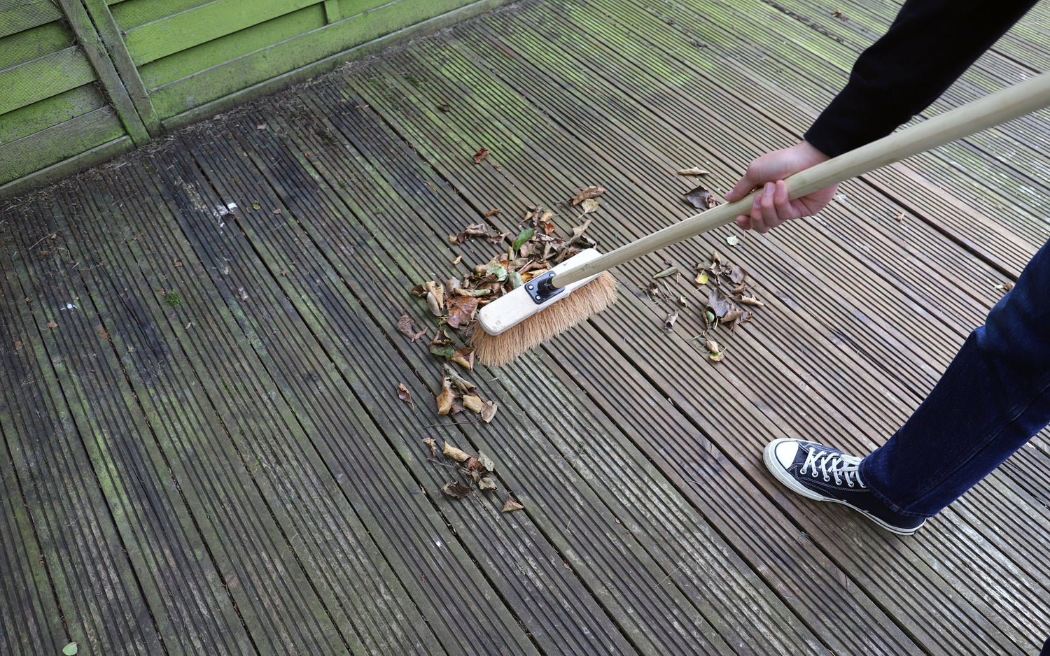 replace timber decking - mouldy and stained