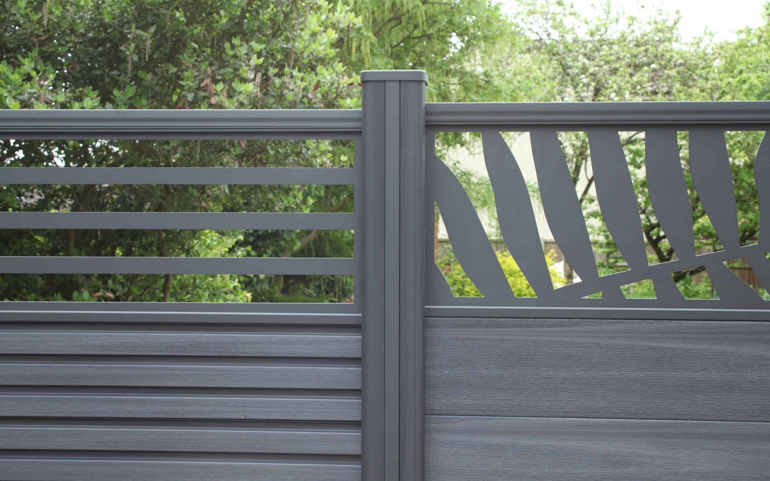 install composite fence panels with screens