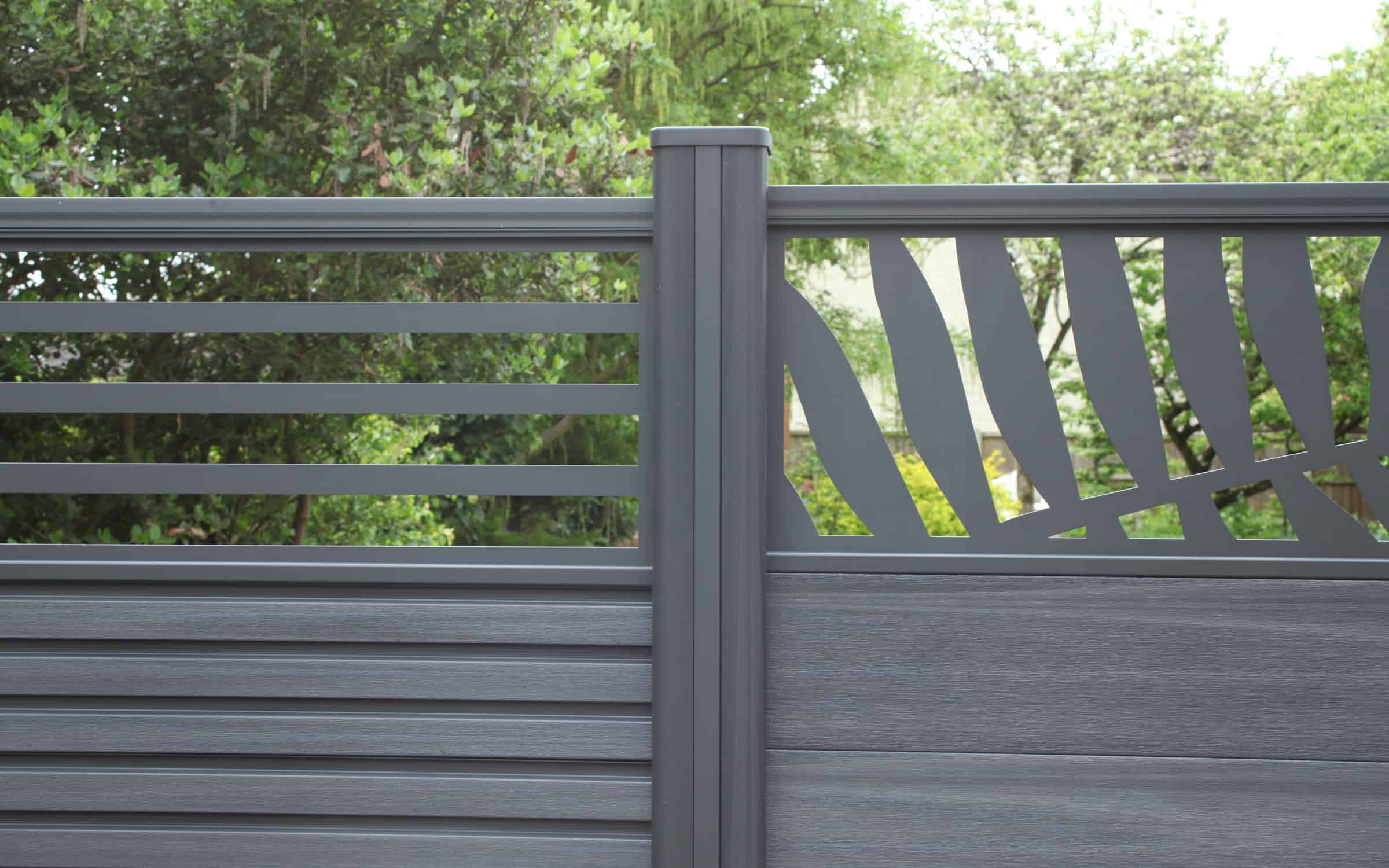 install composite fence panels with screens