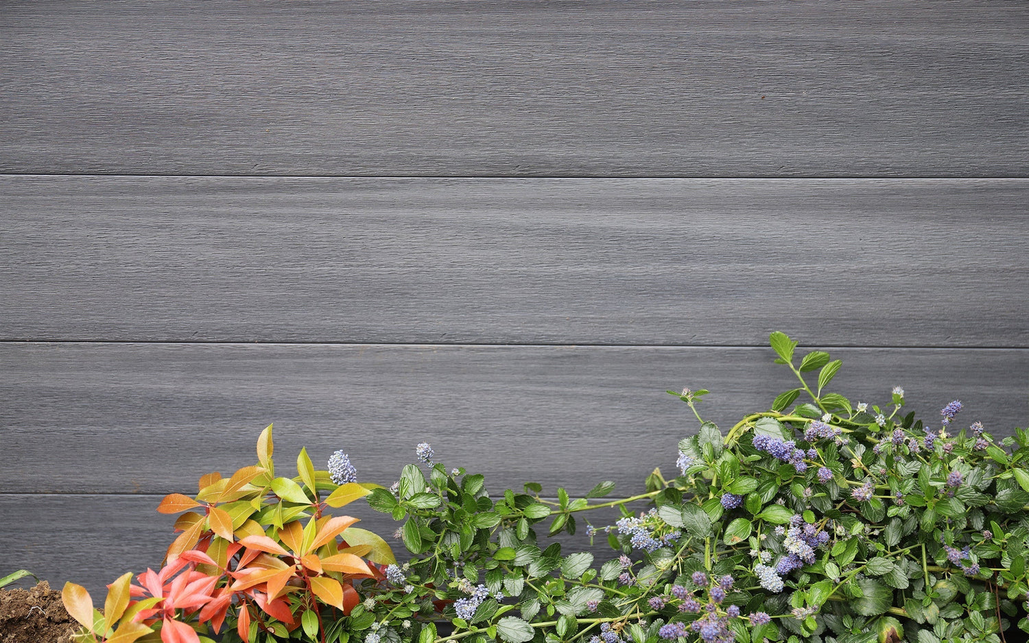 grey composite fencing
