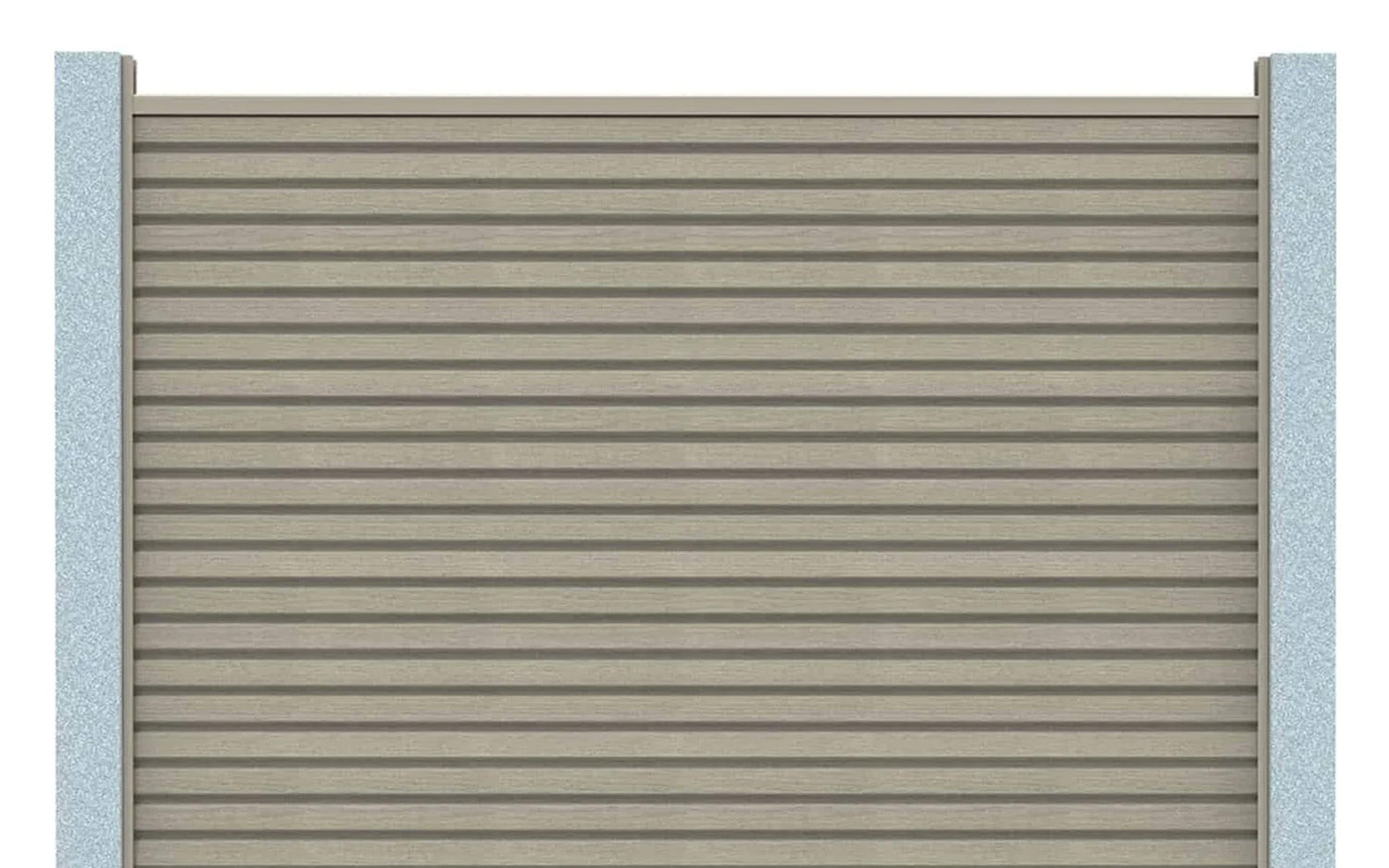 attach composite fencing to concrete fence posts