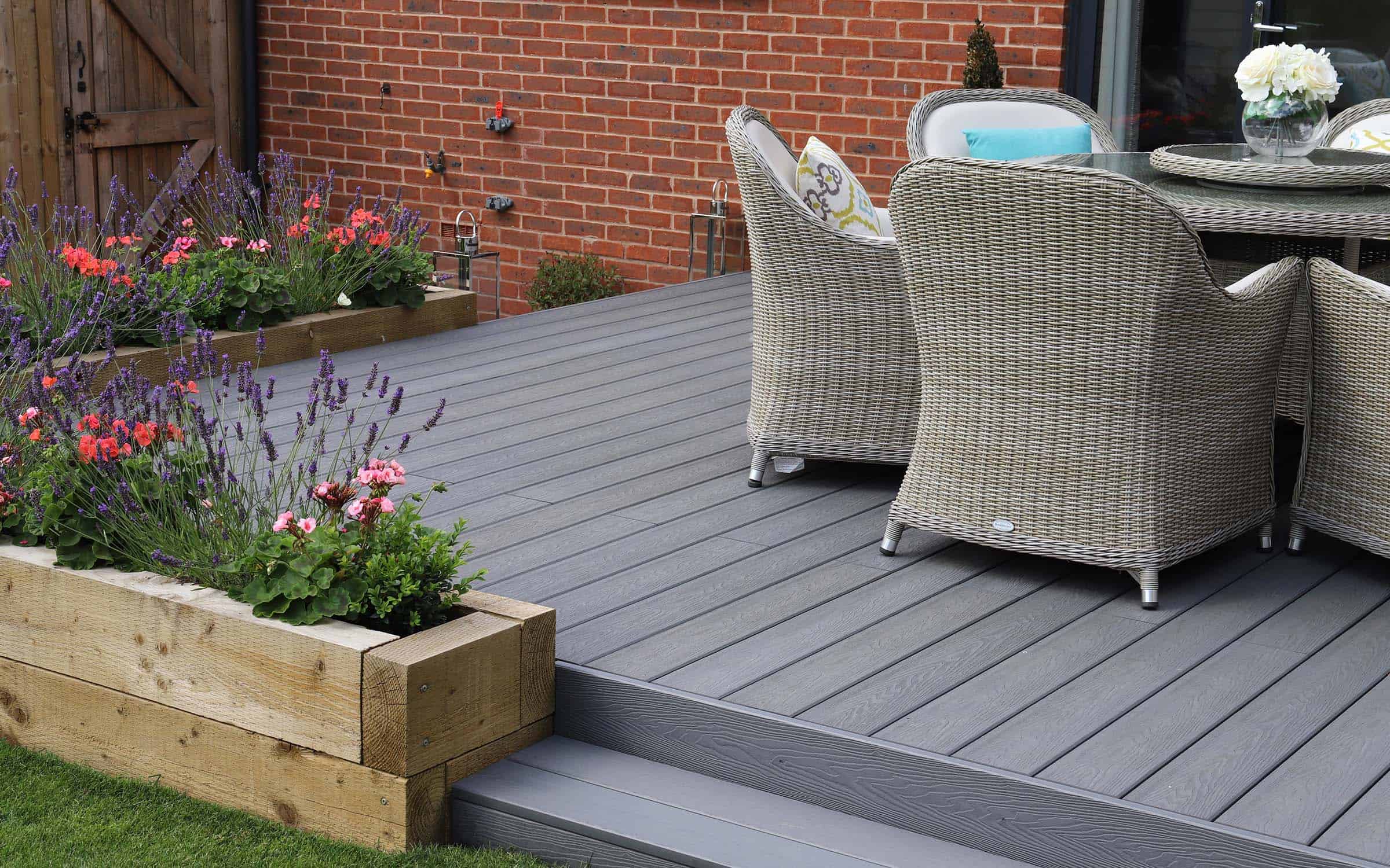 grey decking