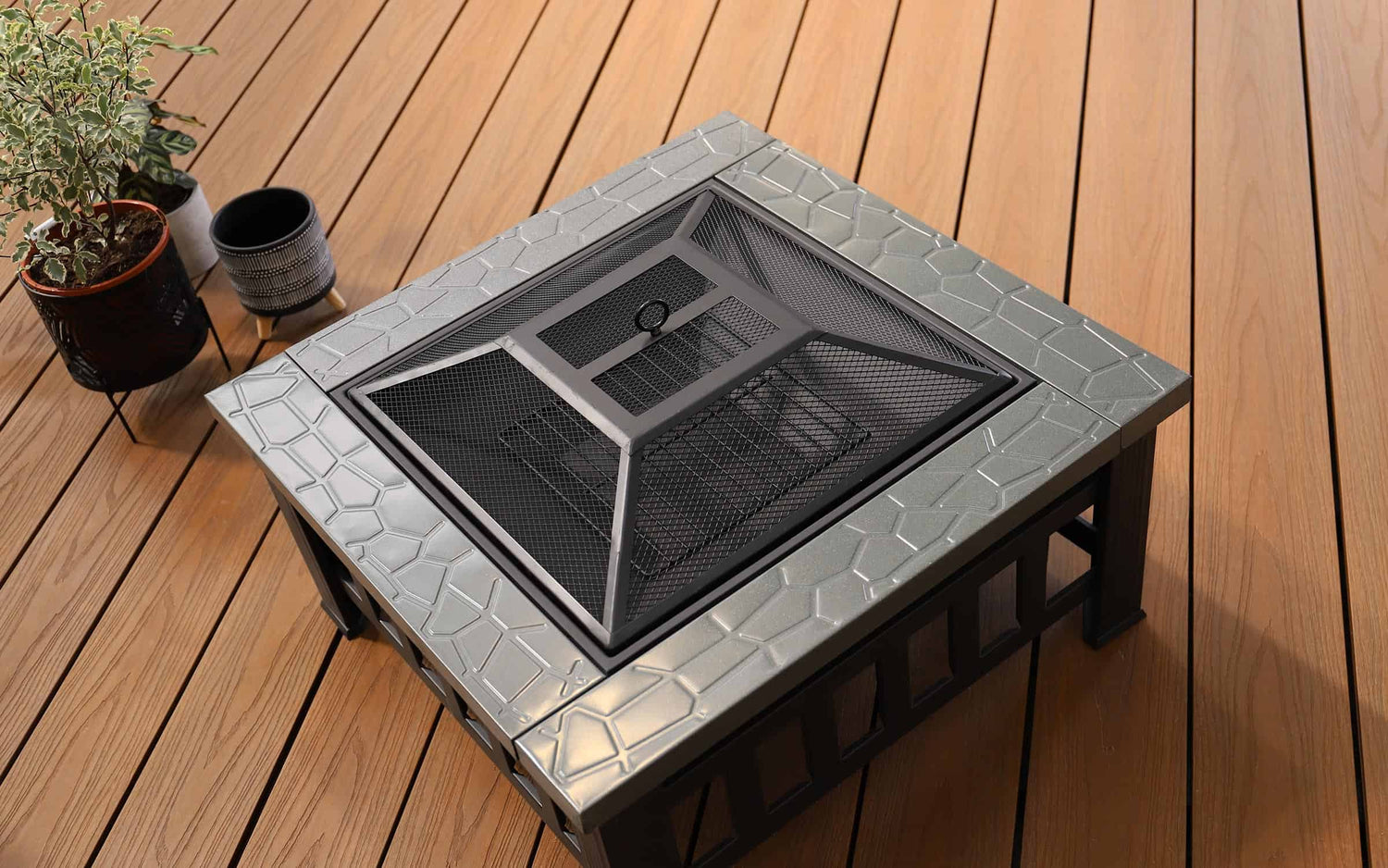 fire pit ideas for composite decking