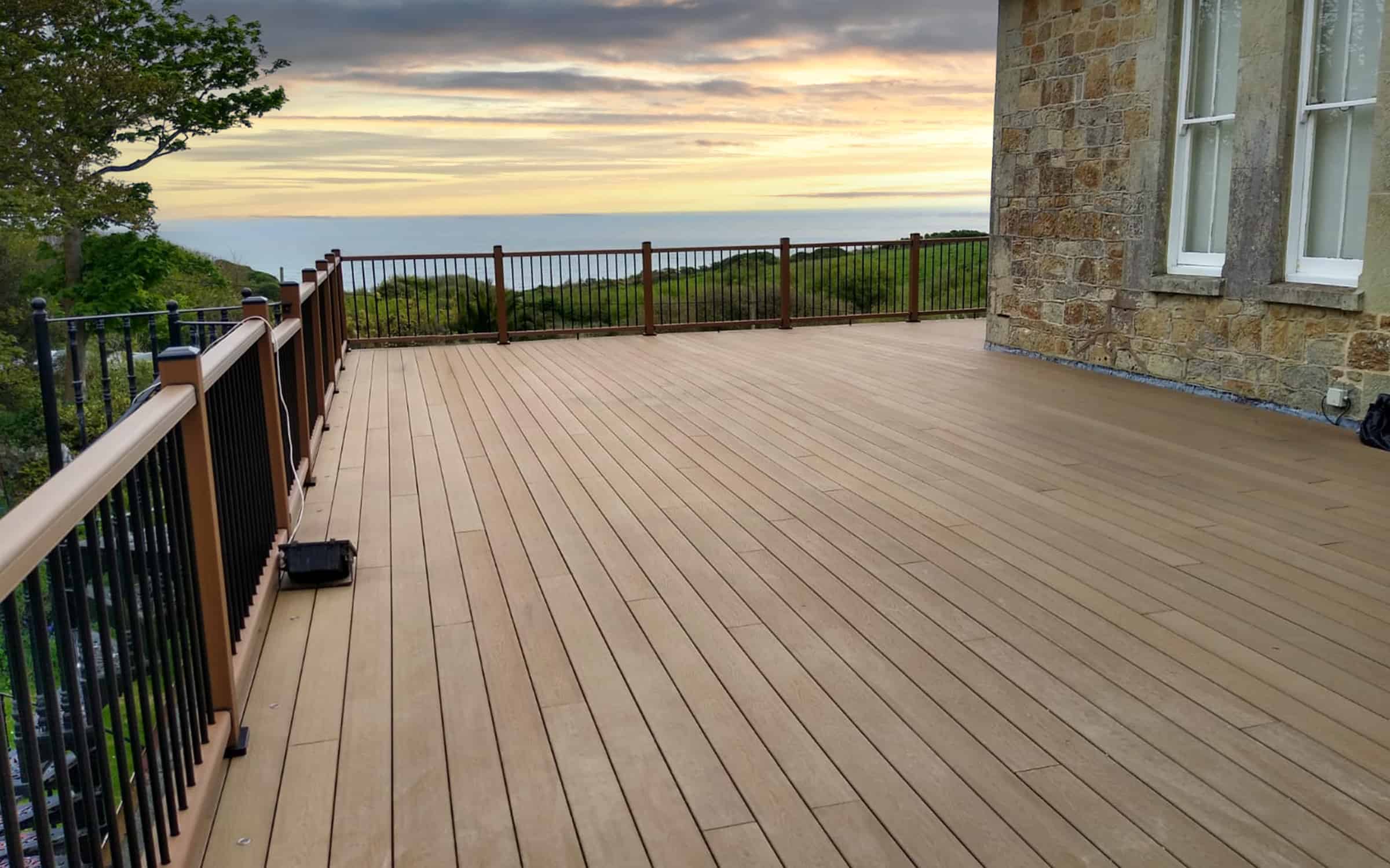 composite decking for coastal gardens