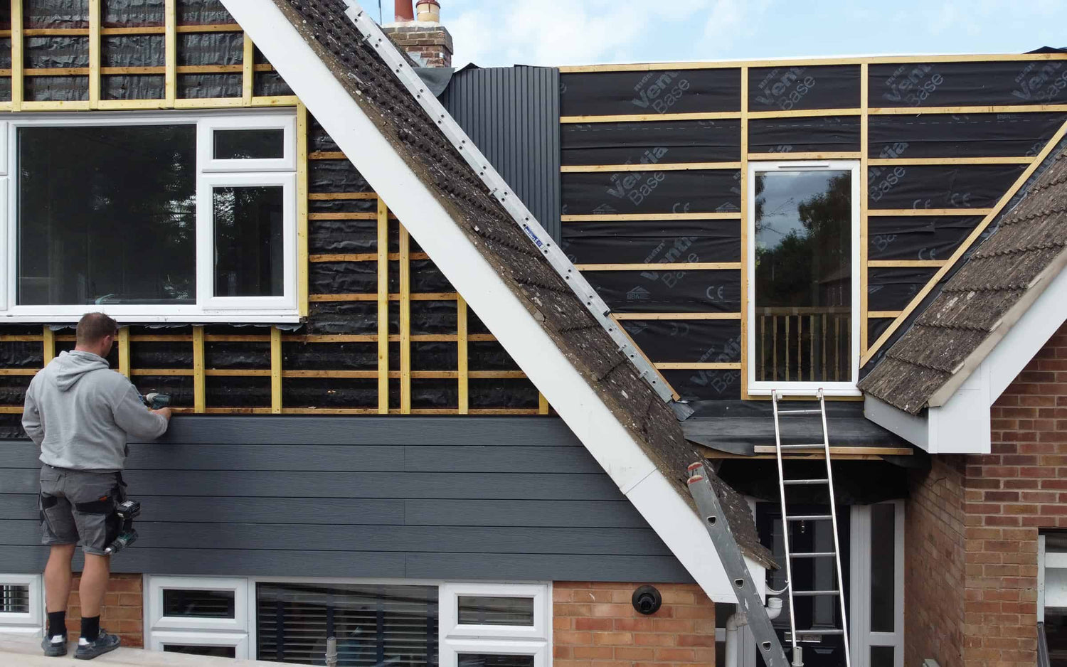 installing composite cladding in high wind areas