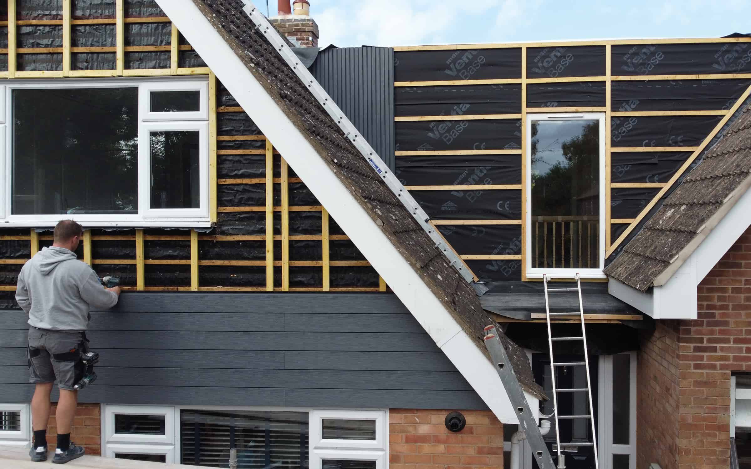 installing composite cladding in high wind areas