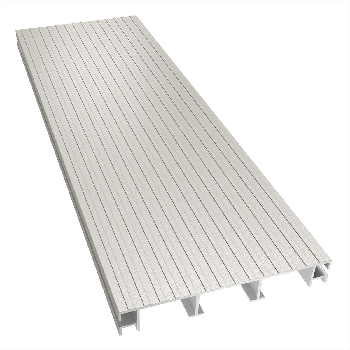 Pebble Grey Solid Colour Aluminium Deck Board