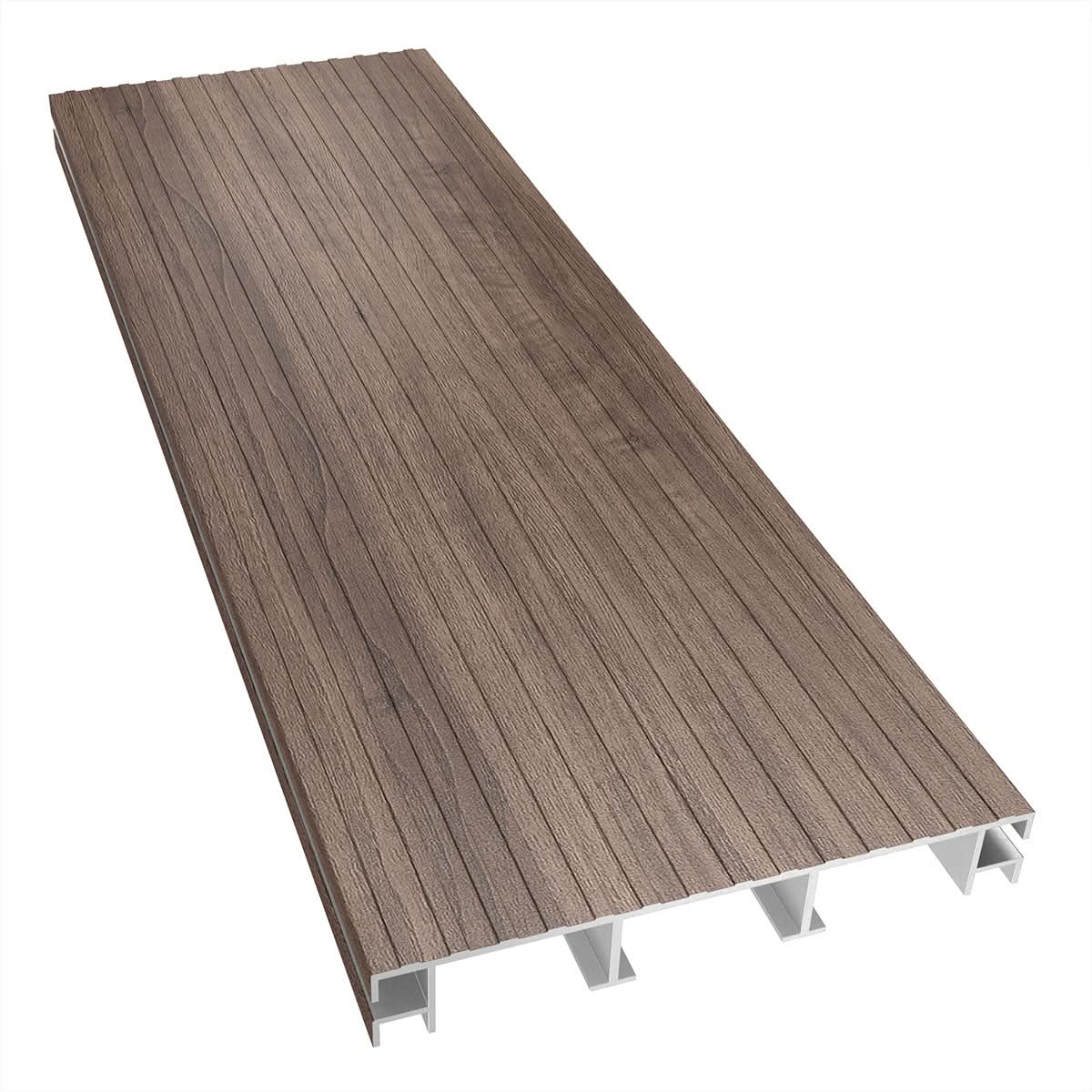 Walnut Aluminium Decking