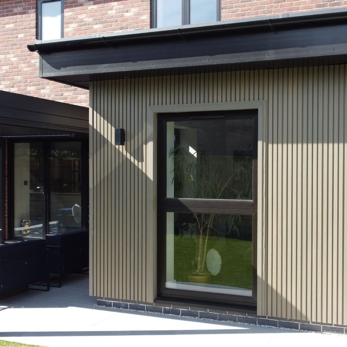 NeoTimber Slatted Composite Cladding Board - Antique garden room