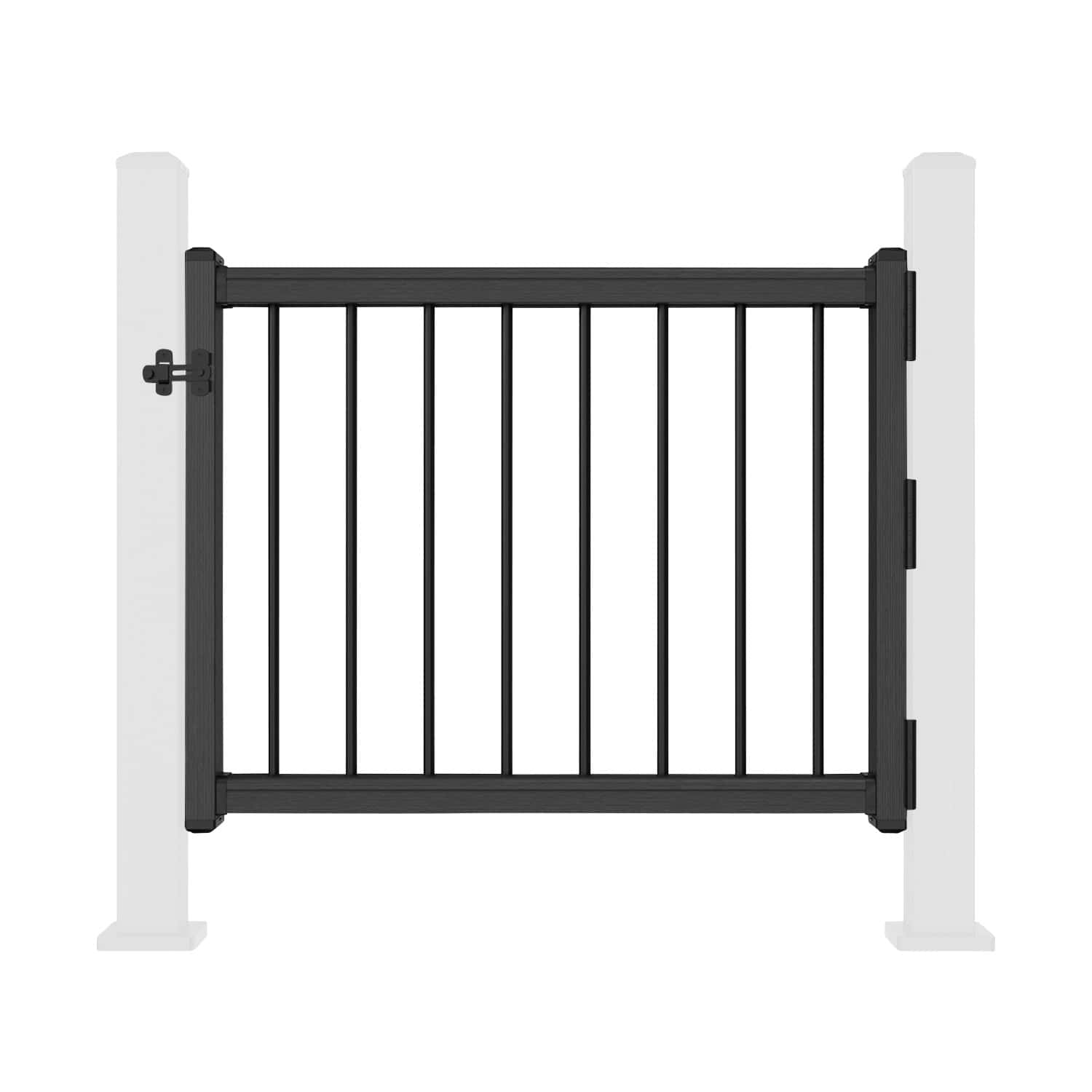 Charcoal Balustrade Gate Front On