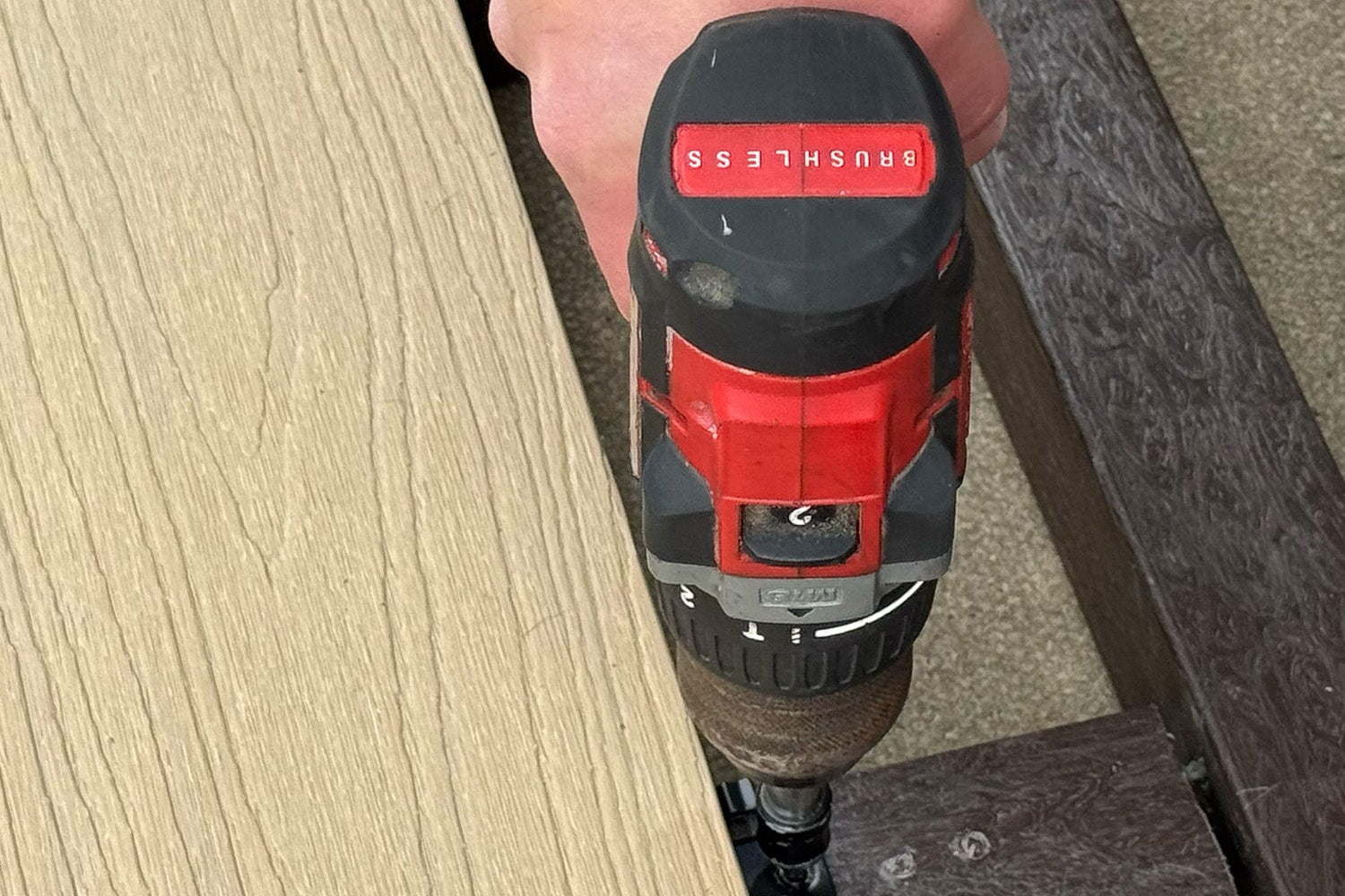 installing a composite decking board