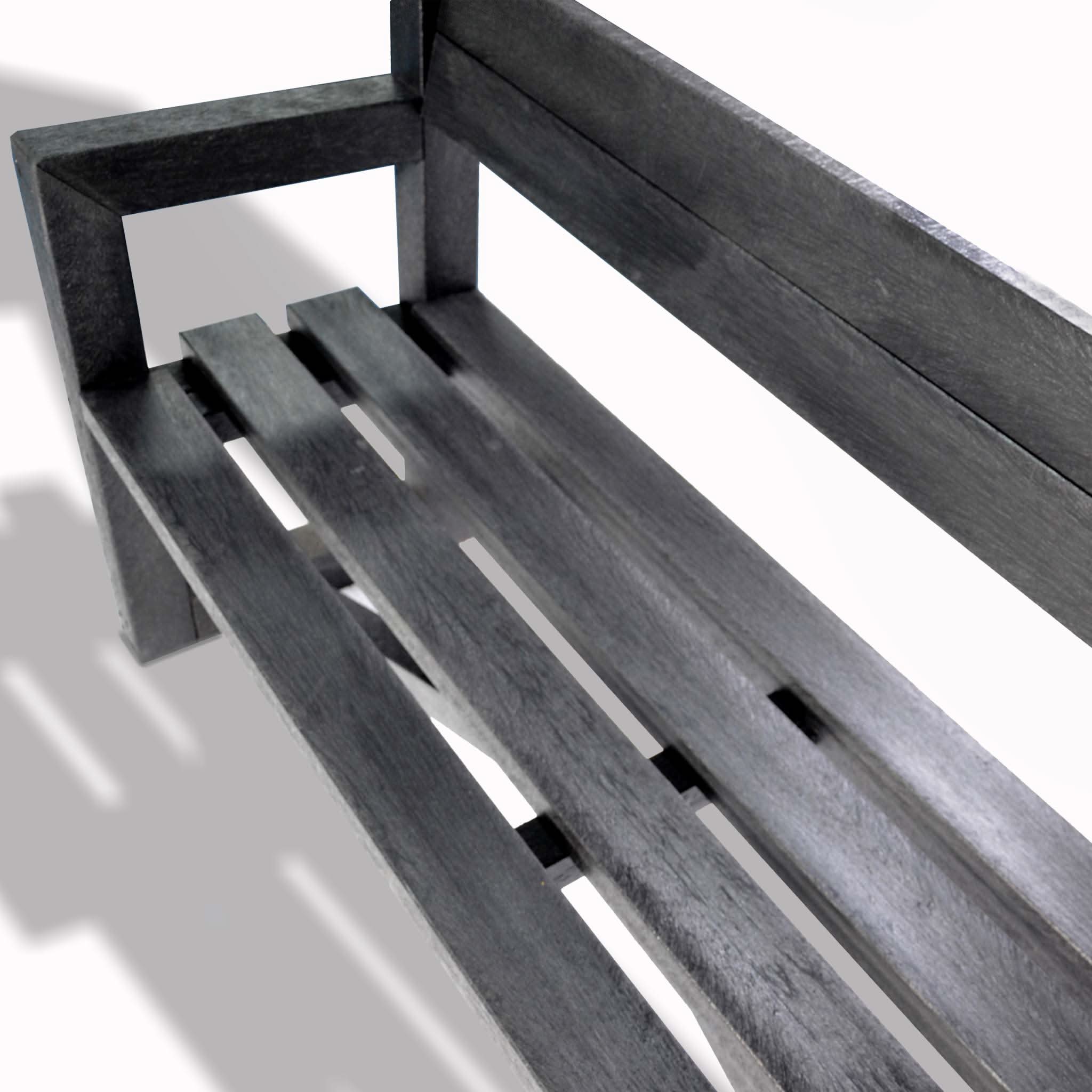 City Bench Black Recycled