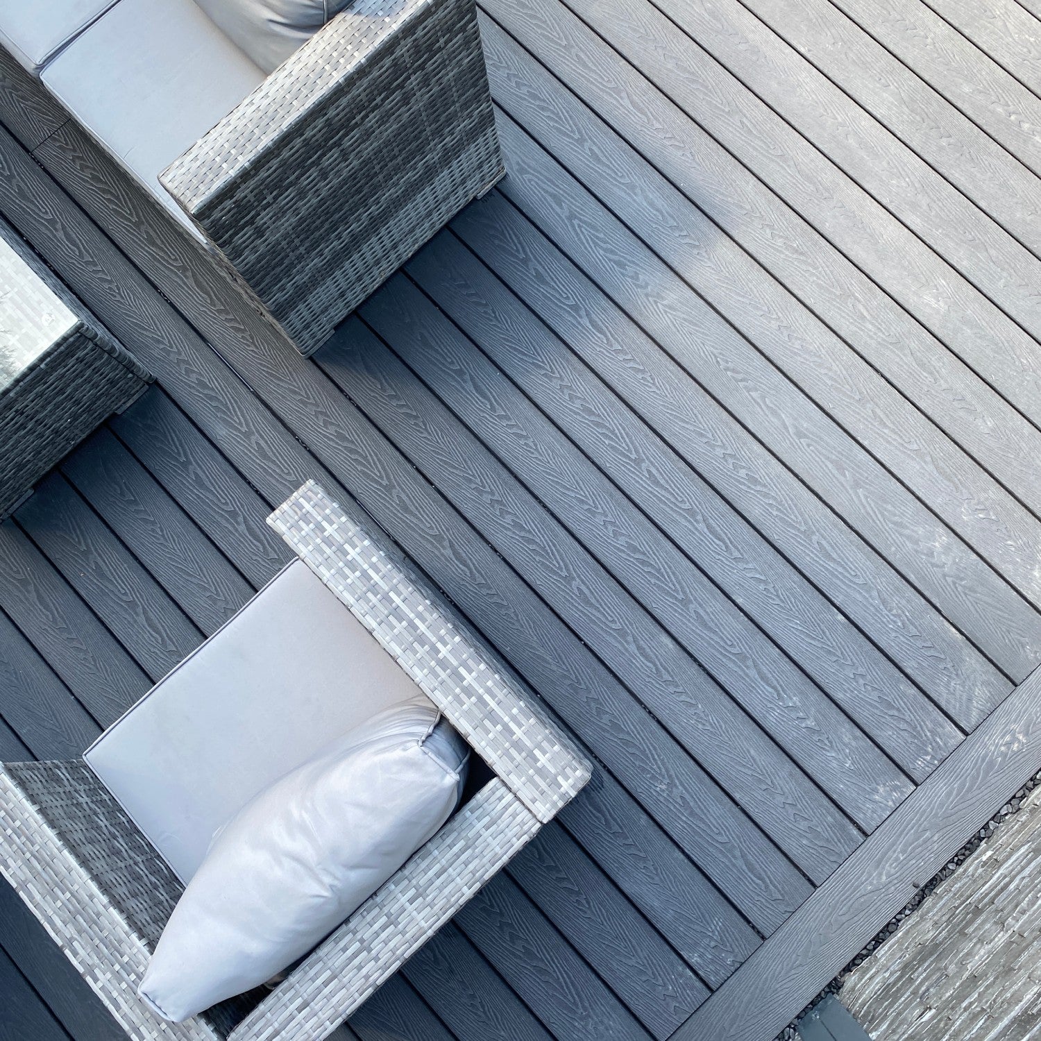 NeoTimber Classic Hollow Deck Board - Charcoal residential project