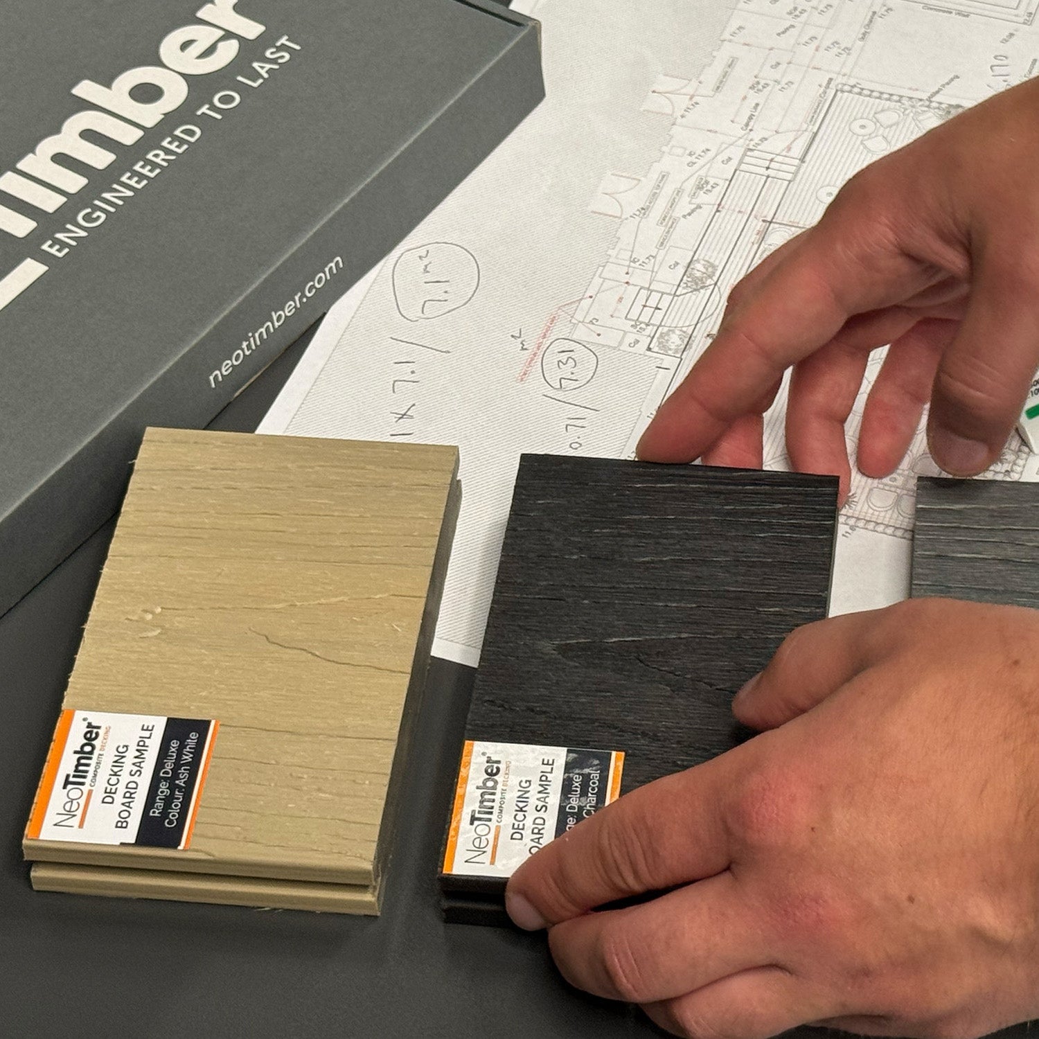 NeoTimber Composite Deck - Compare colours & tones
