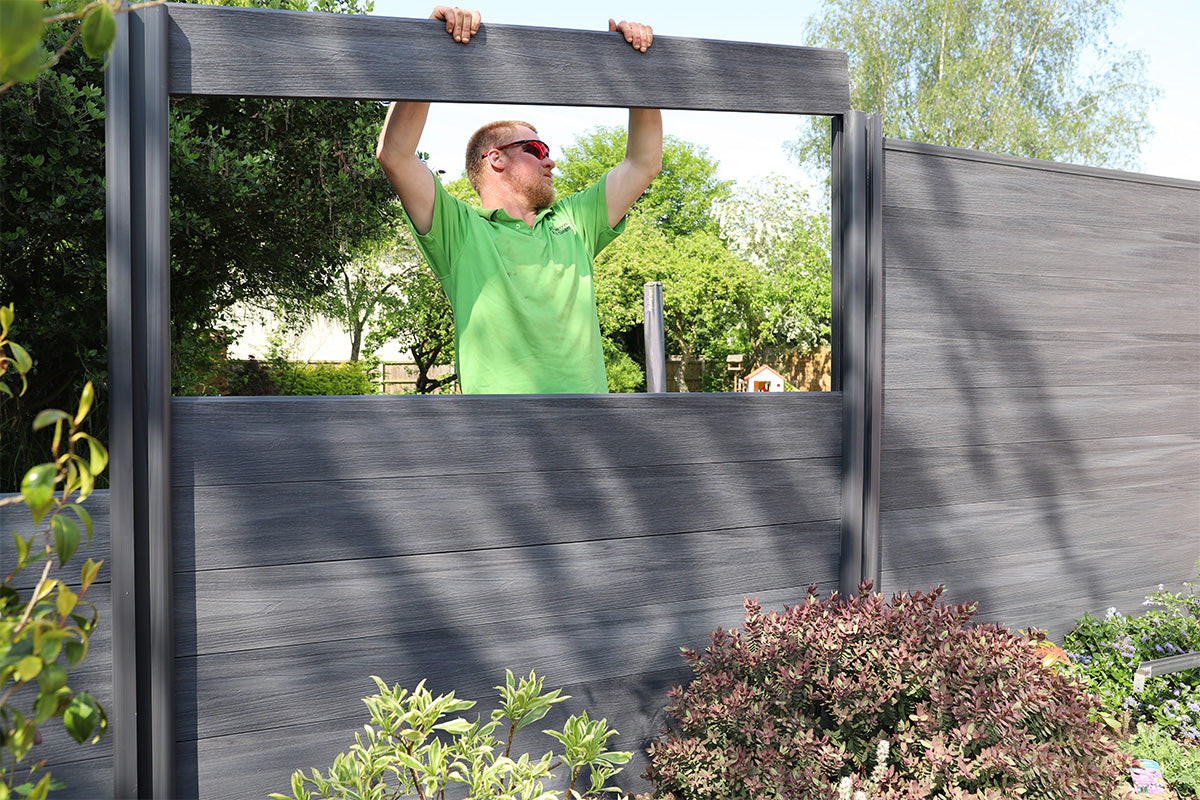 Composite fencing installation guide - Installing fence panels