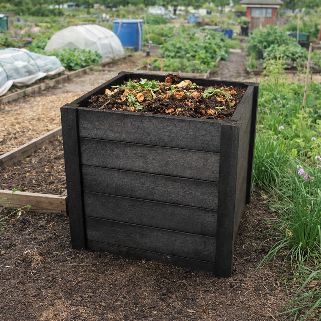 Recycled Plastic Compost Bin - Solid structure