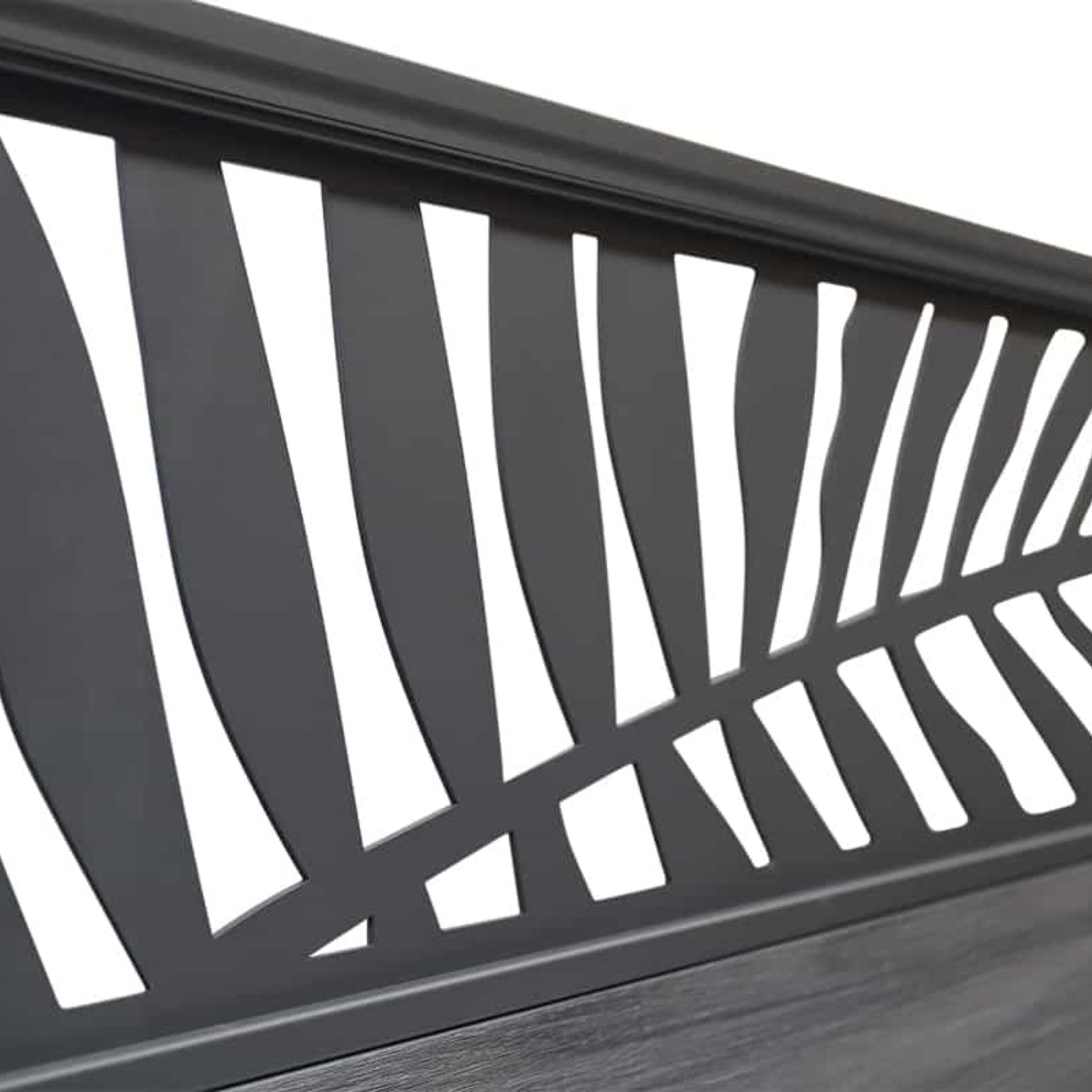 NeoTimber Deluxe Composite Fence Panel Set With Leaf Design - Natural aesthetic