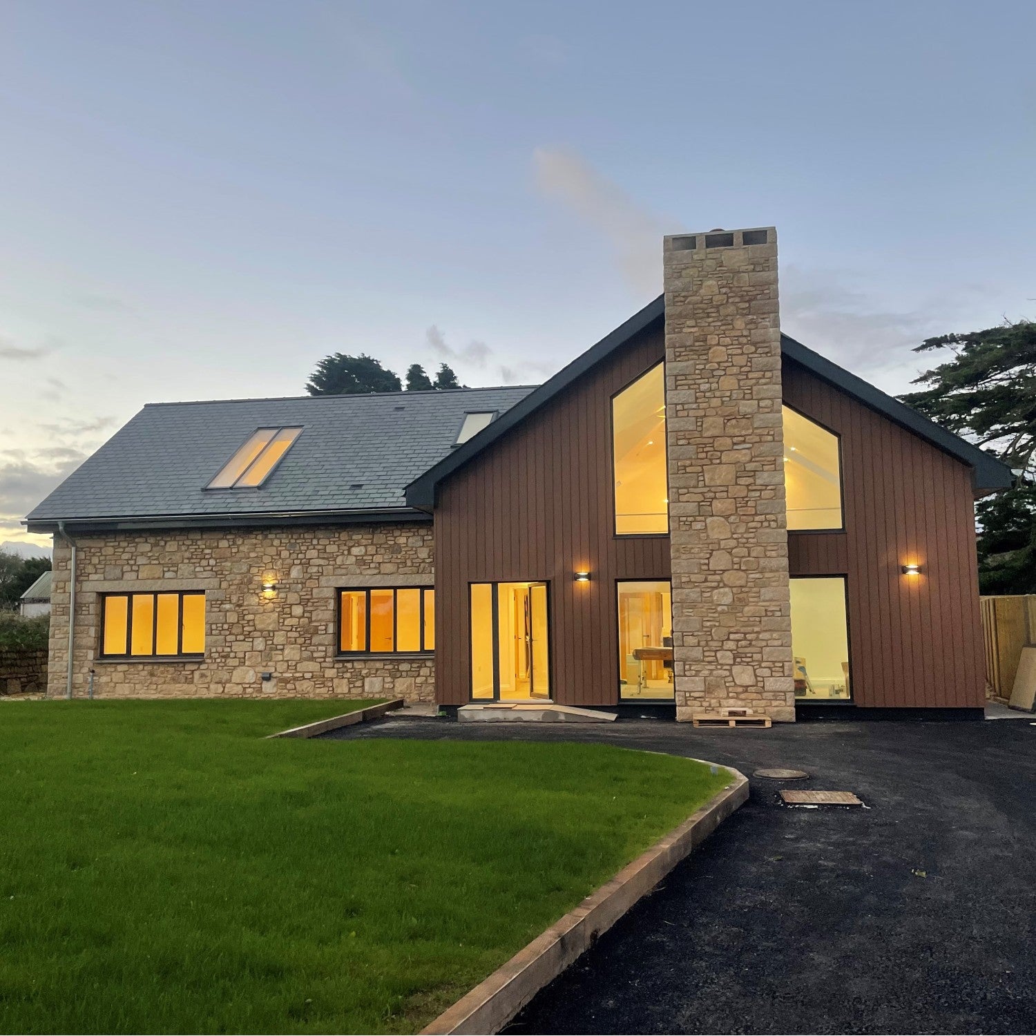 NeoTimber Deluxe Woodgrain Cladding Board - Teak Residential Install