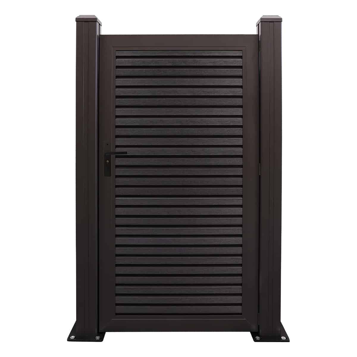 Charcoal Slatted Composite Gate