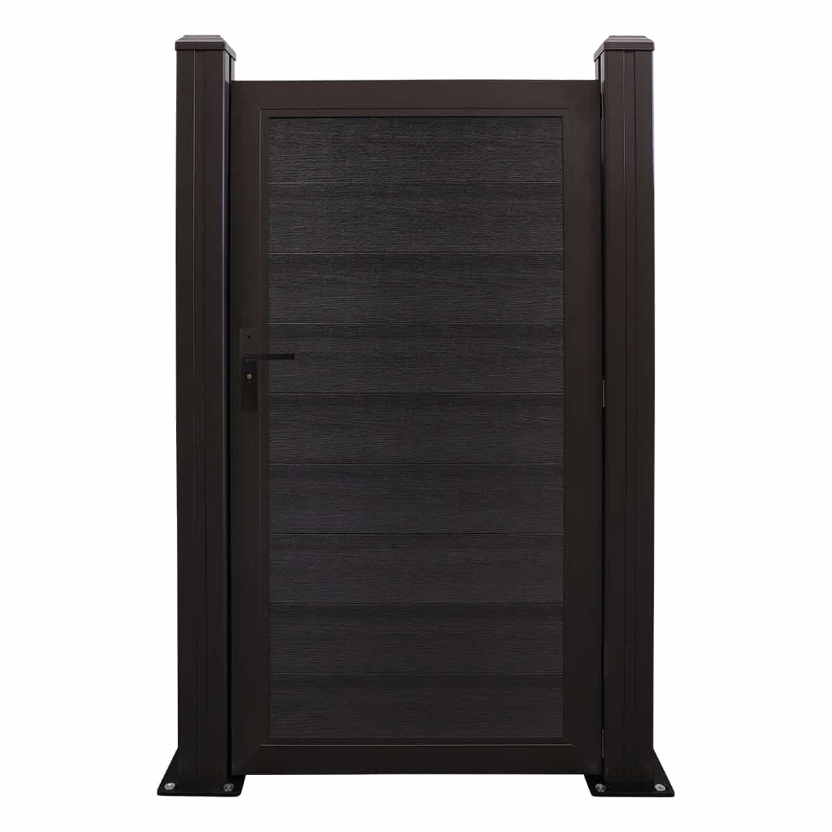 Charcoal Woodgrain Deluxe Composite Gate