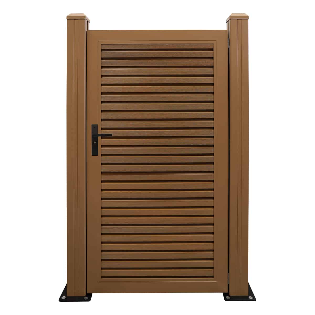 Slatted Composite Gate Teak