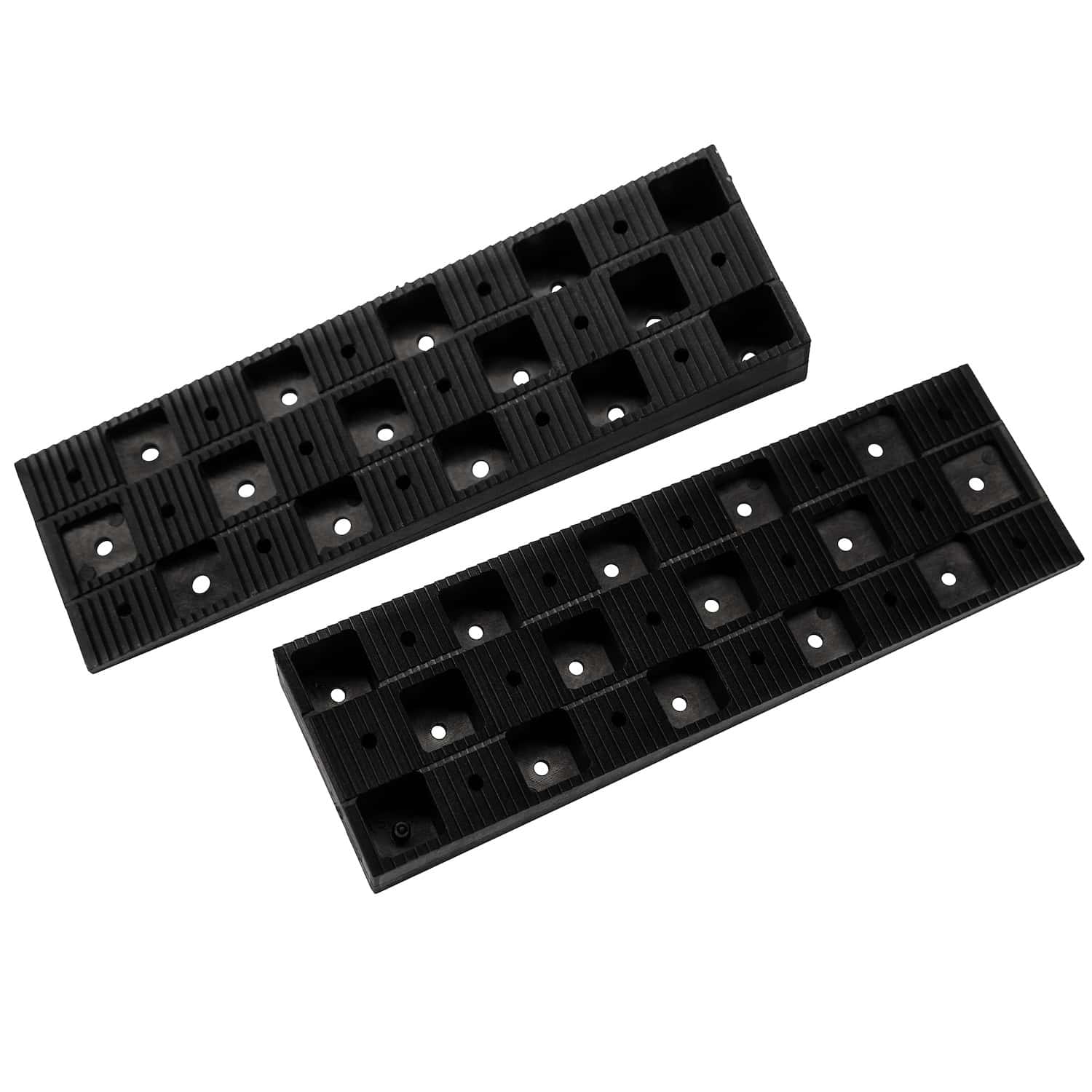large black interlocking plastic decking wedges