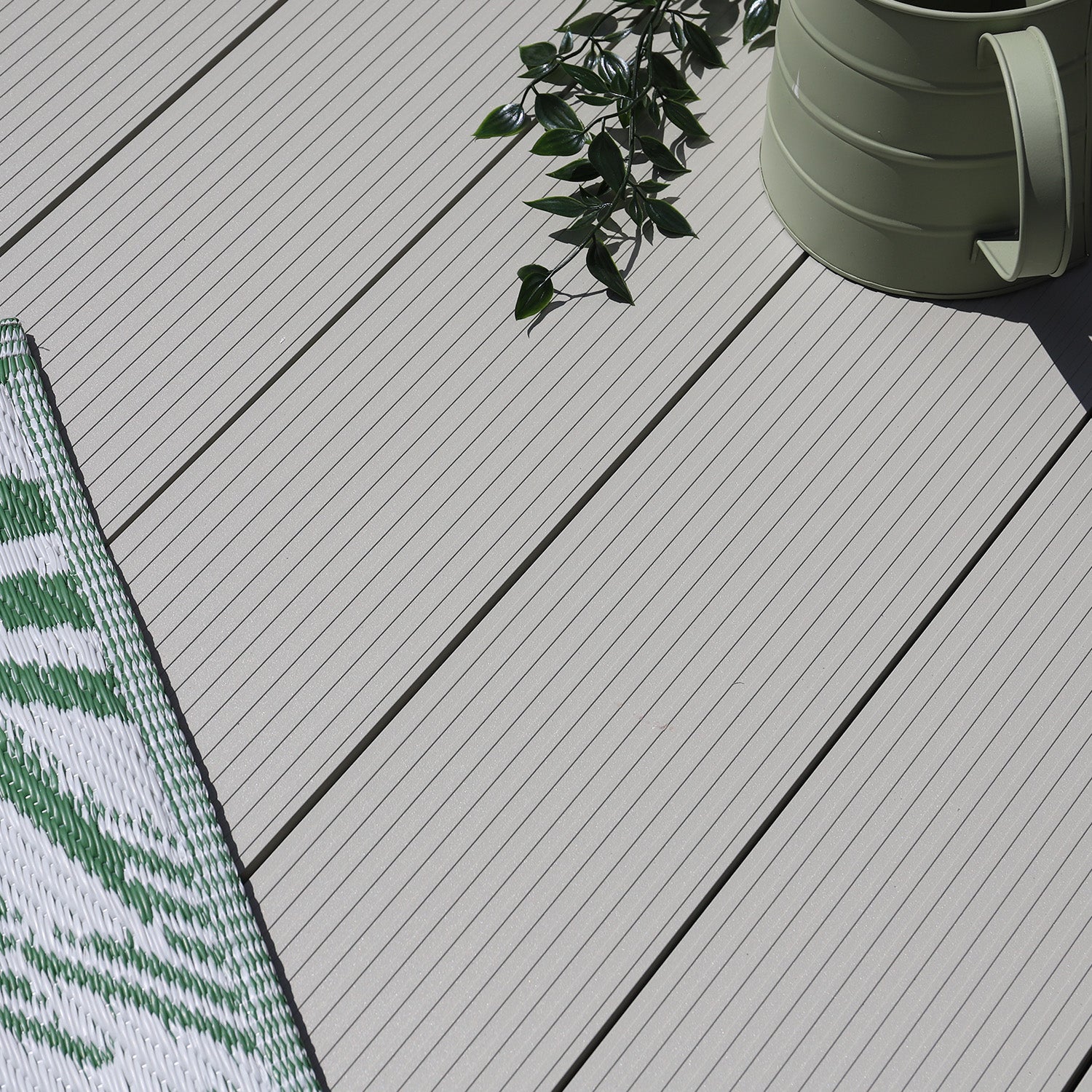 solid colour aluminium deck board