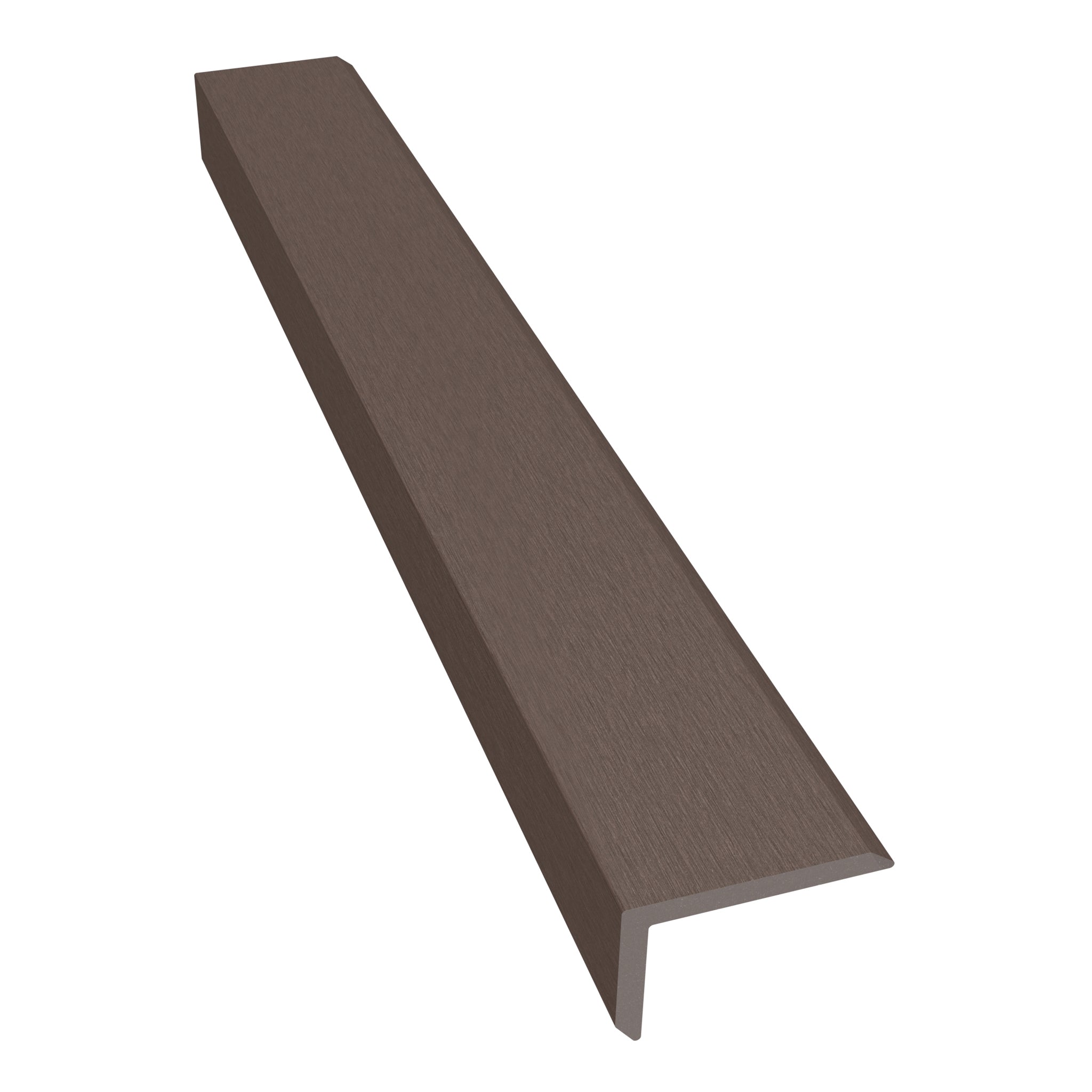 NeoTimber Classic Composite Cladding Corner Trim– Chocolate – Angled Close Up