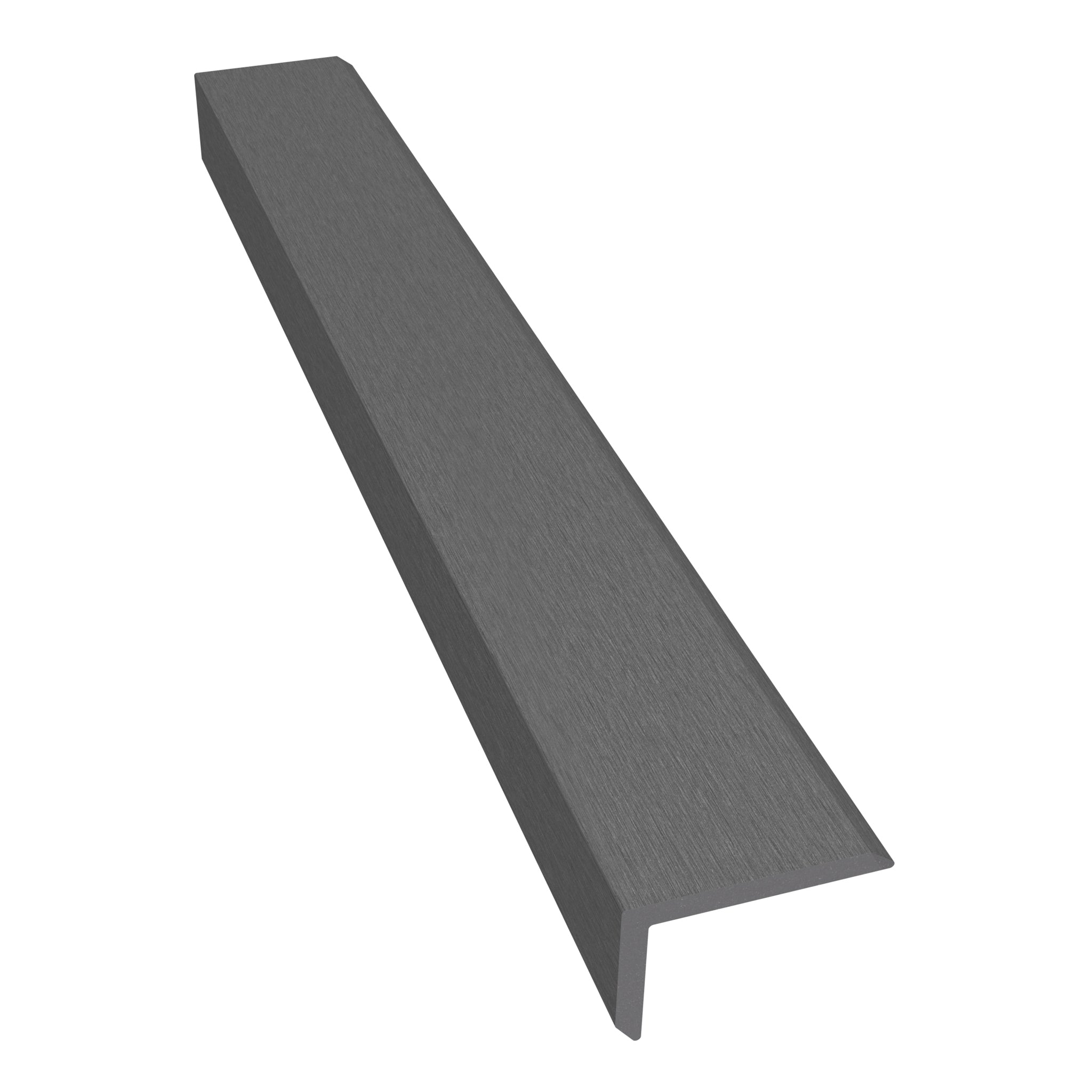 NeoTimber Classic Composite Cladding Corner Trim– Grey – Angled Close Up