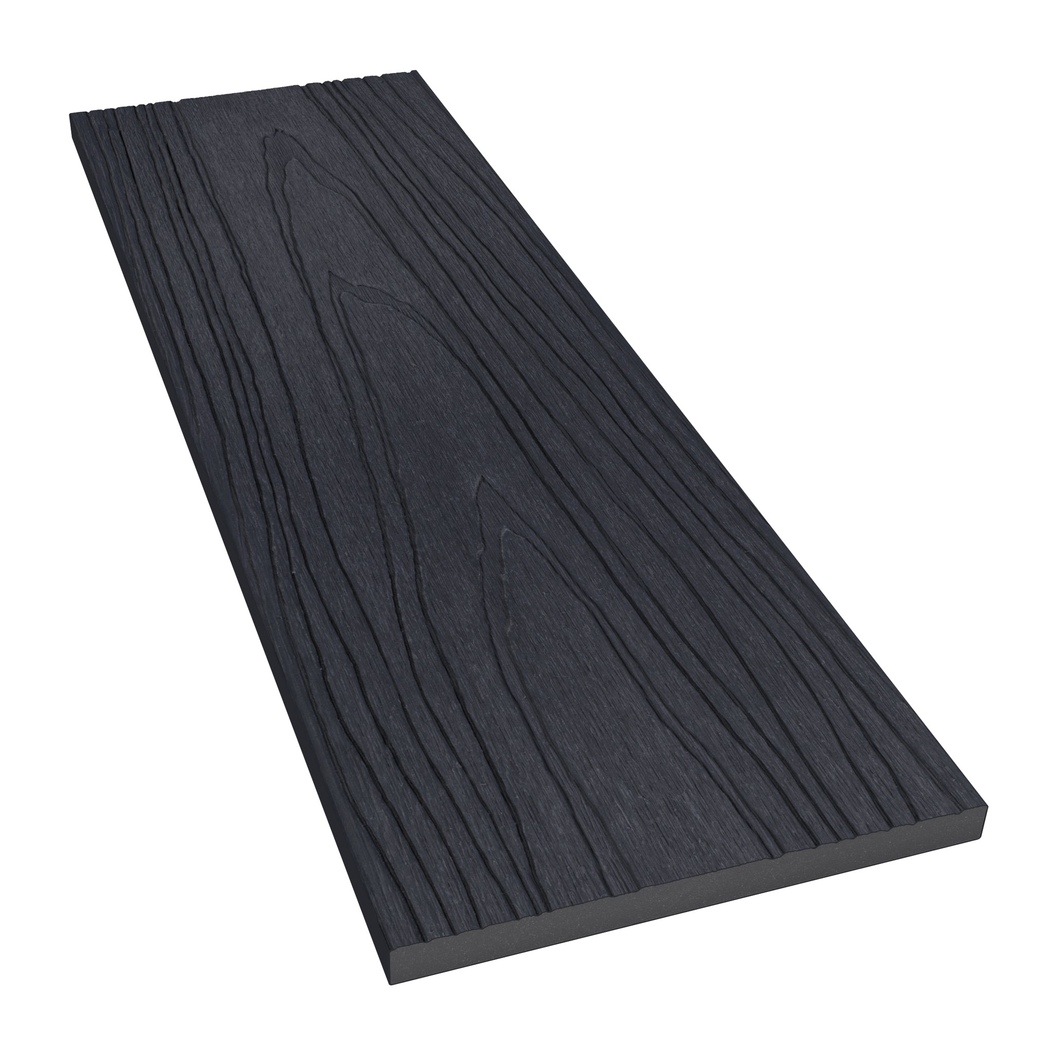 NeoTimber Deluxe  Composite Decking Fascia Board – Charcoal – Angled Close Up