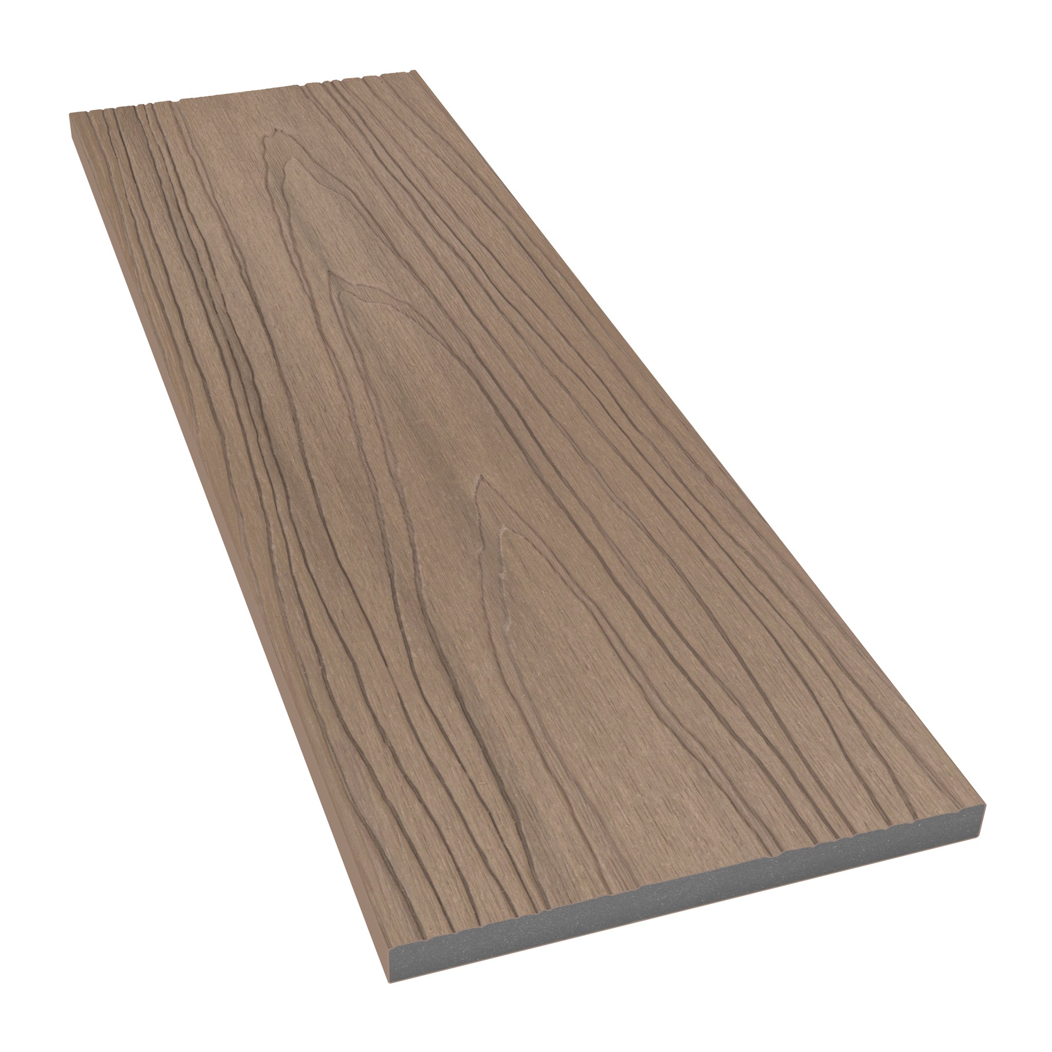 NeoTimber Deluxe & Slatted Composite Cladding Fascia Board – Oak – Angled Close Up