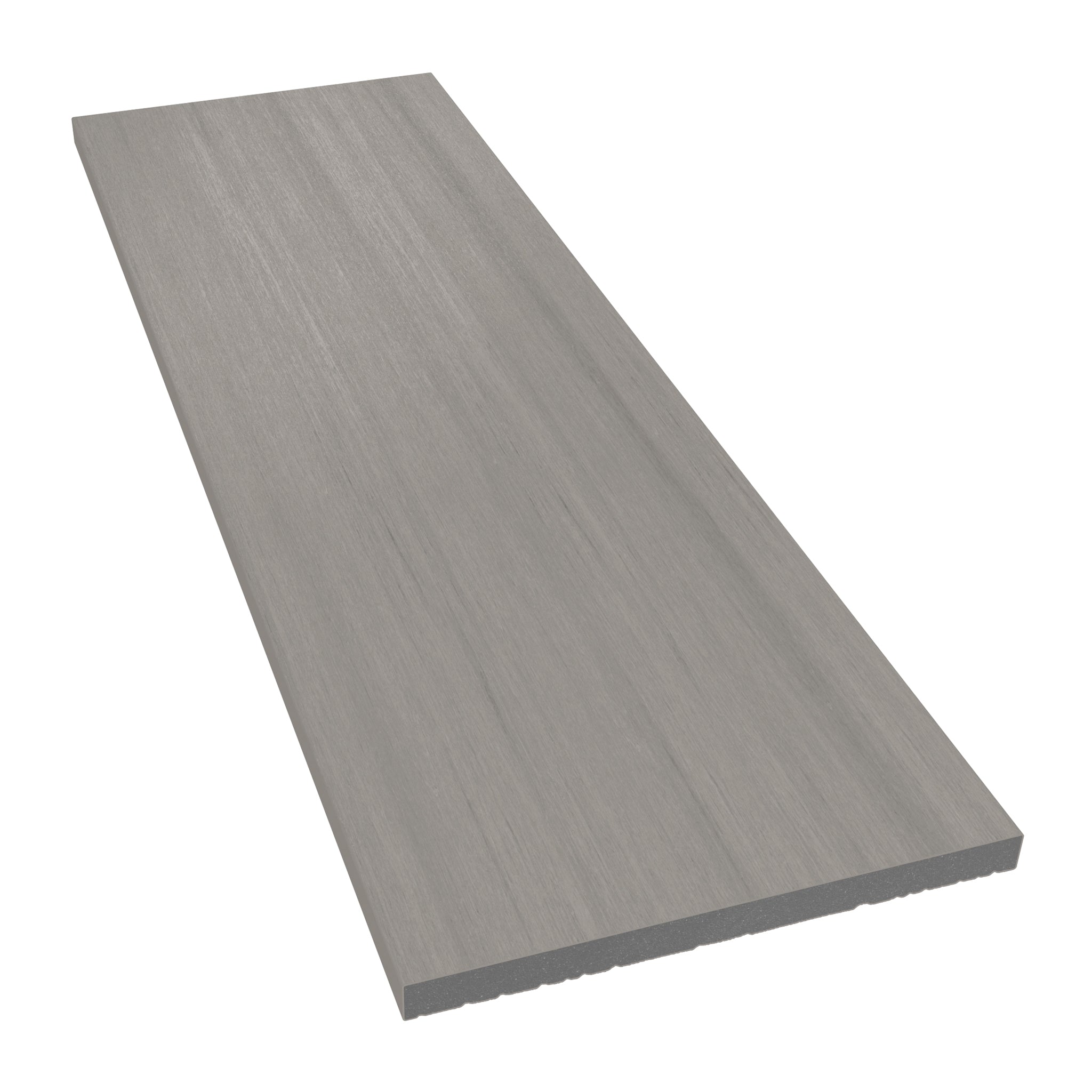 NeoTimber Deluxe & Slatted Composite Cladding Fascia Board – Silver Birch – Angled Close Up- Smooth