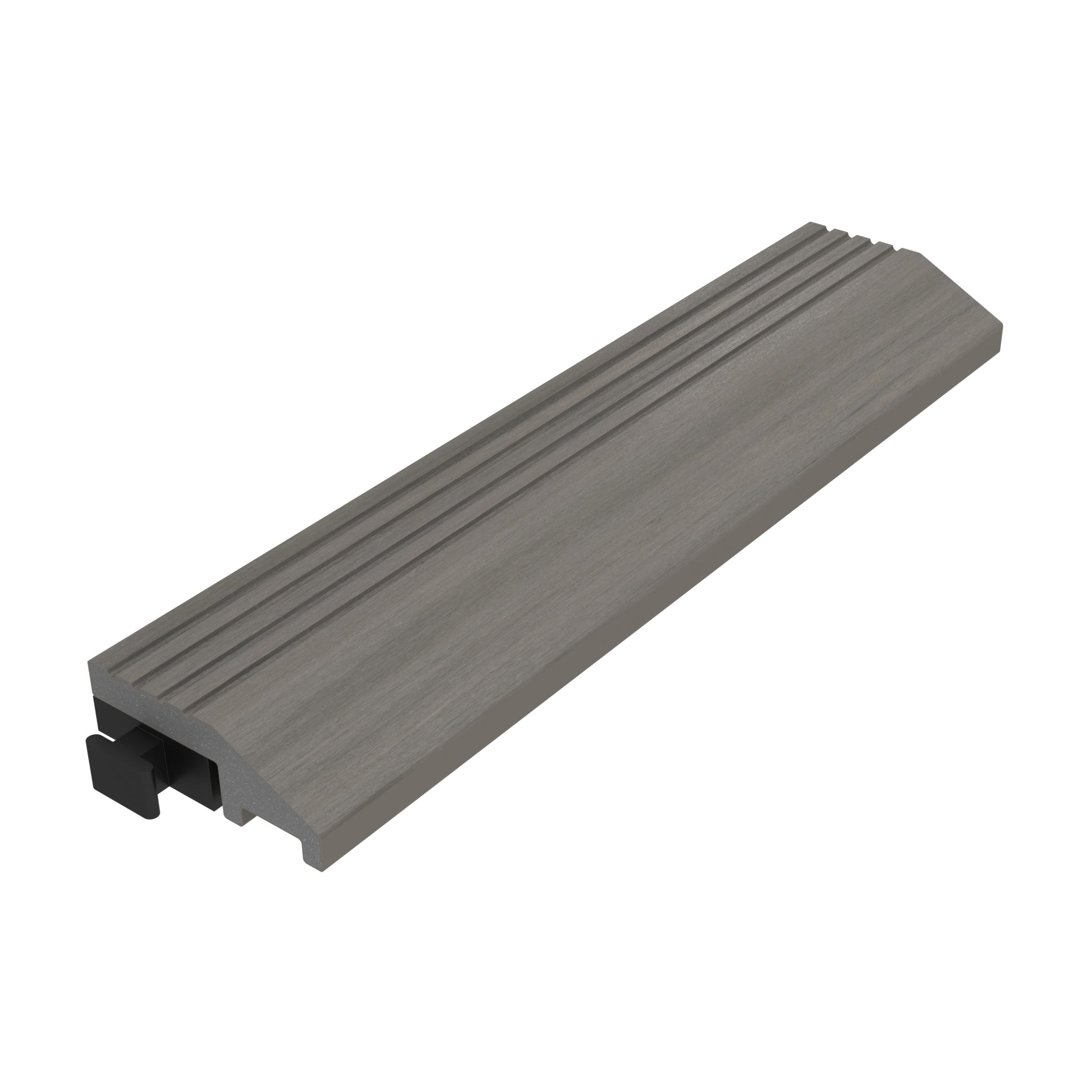 NeoTimber Deluxe Deck Tile Straight Edge Ramps Composite Decking – Antique – Angled Close Up