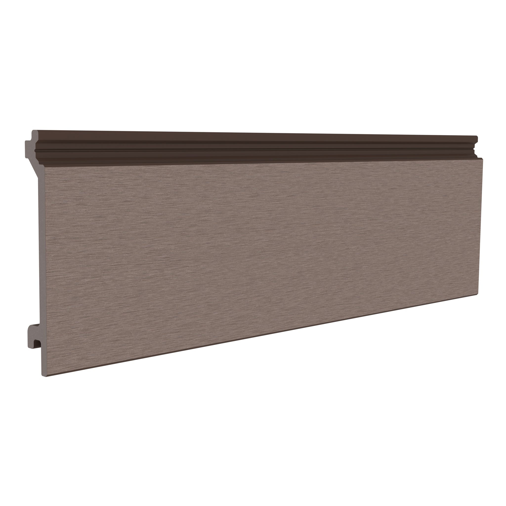 NeoTimber Classic Composite Cladding Board – Chocolate – Angled Close Up