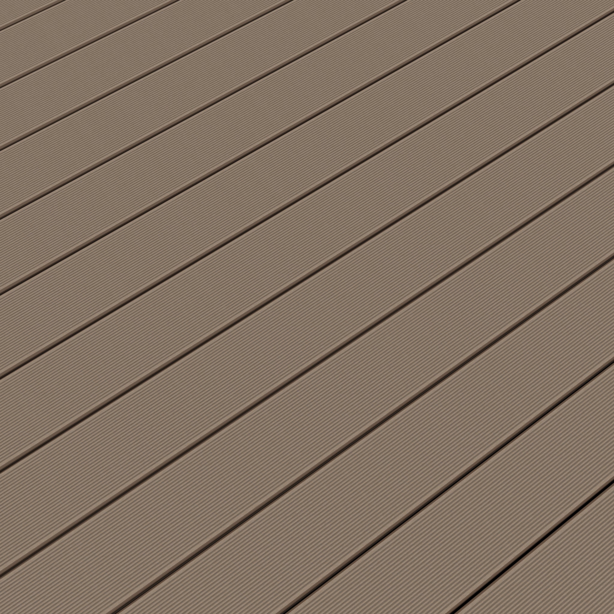 NeoTimber Classic Lite Composite Decking – Teak – Surface Texture Detail - Grooved