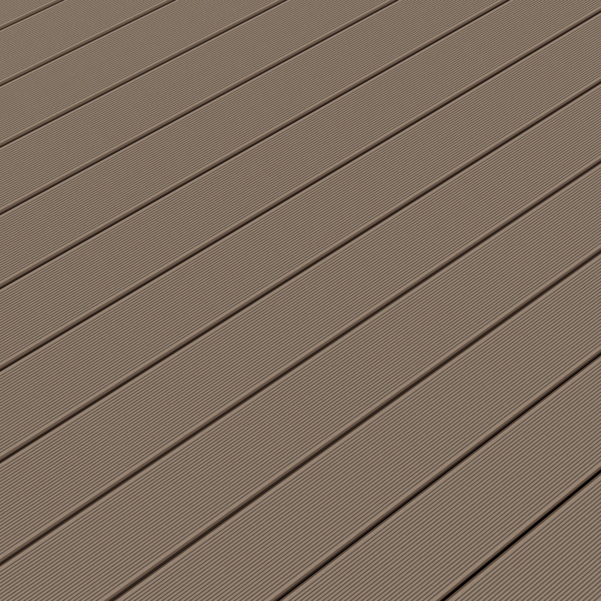 NeoTimber Classic Solid Composite Decking – Teak – Surface Texture Detail - Grooved