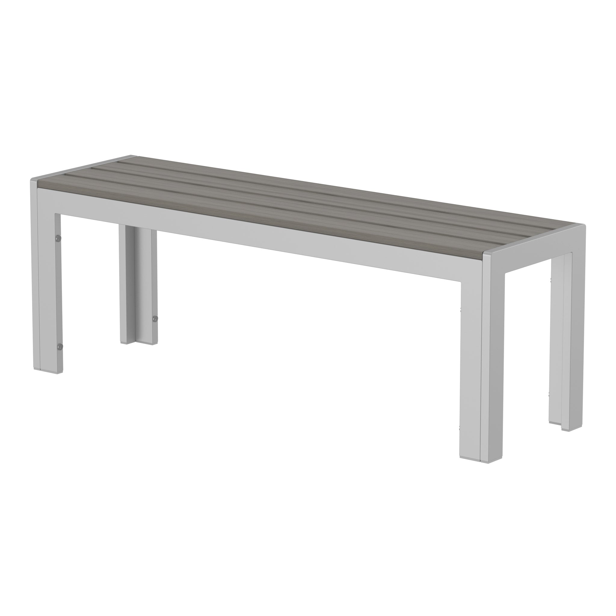 NeoTimber Composite Bench - Composite Furniture – Antique – Angled Close-Up