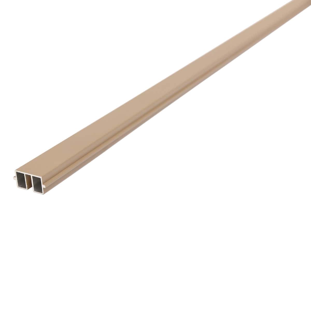 2.4m Composite Fence Post Insert Ash White