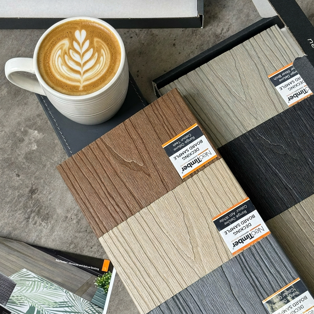 Order free NeoTimber samples to view colours and finishes before you buy.