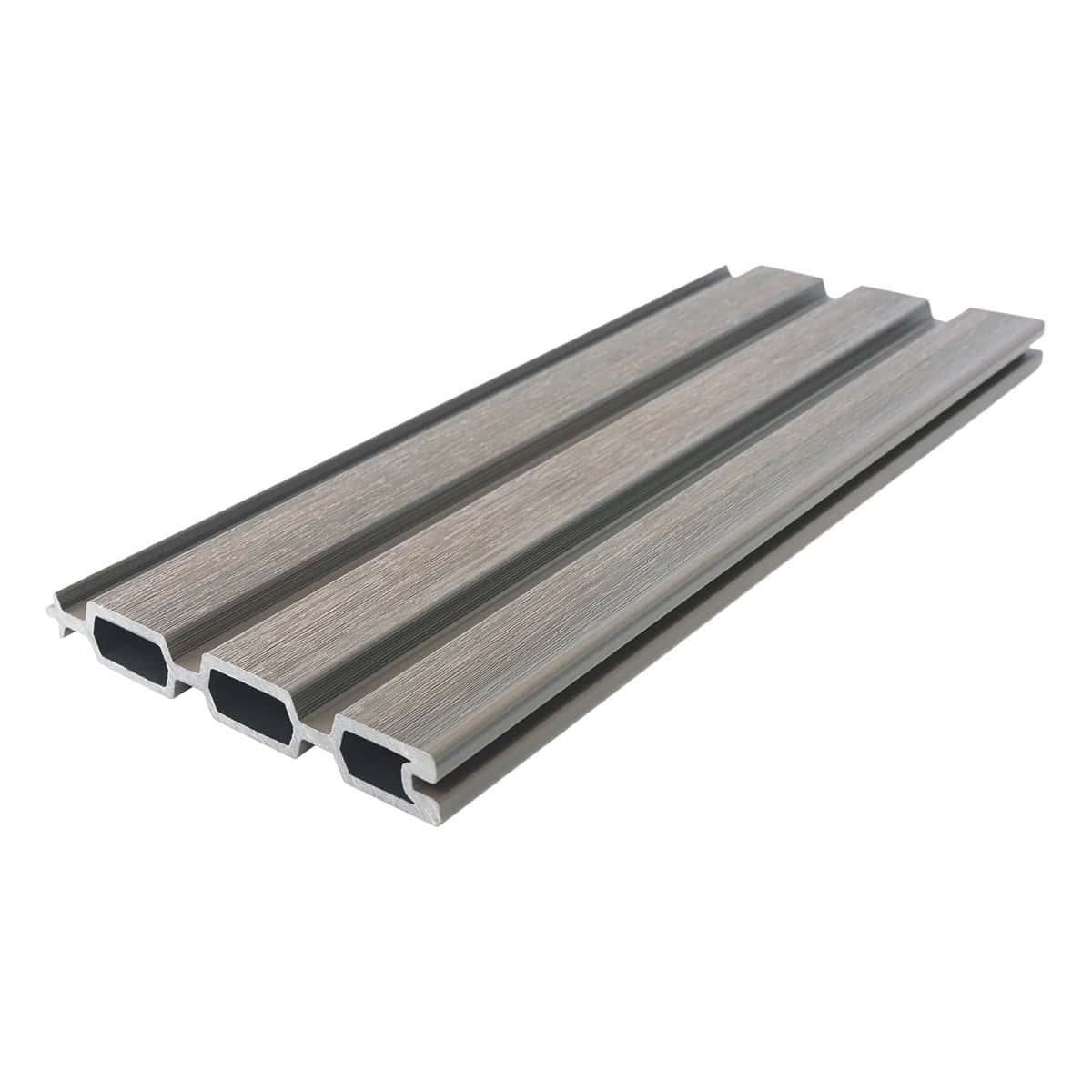 Slatted Composite Fence Board Silver Birch Sample