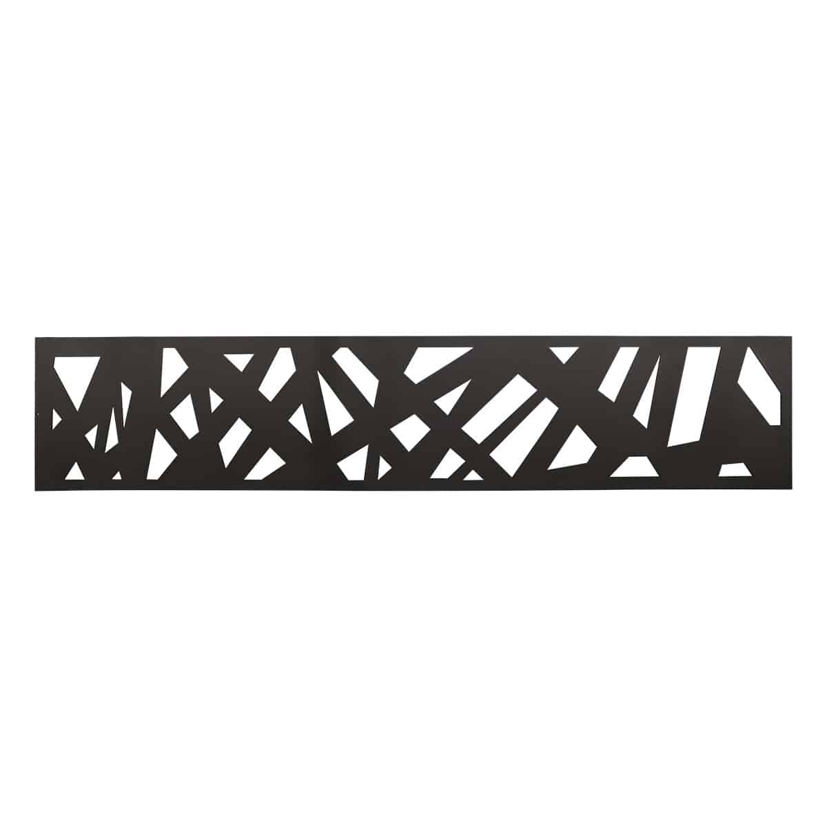 NeoTimber Contemporary Fence Screen - Charcoal Black