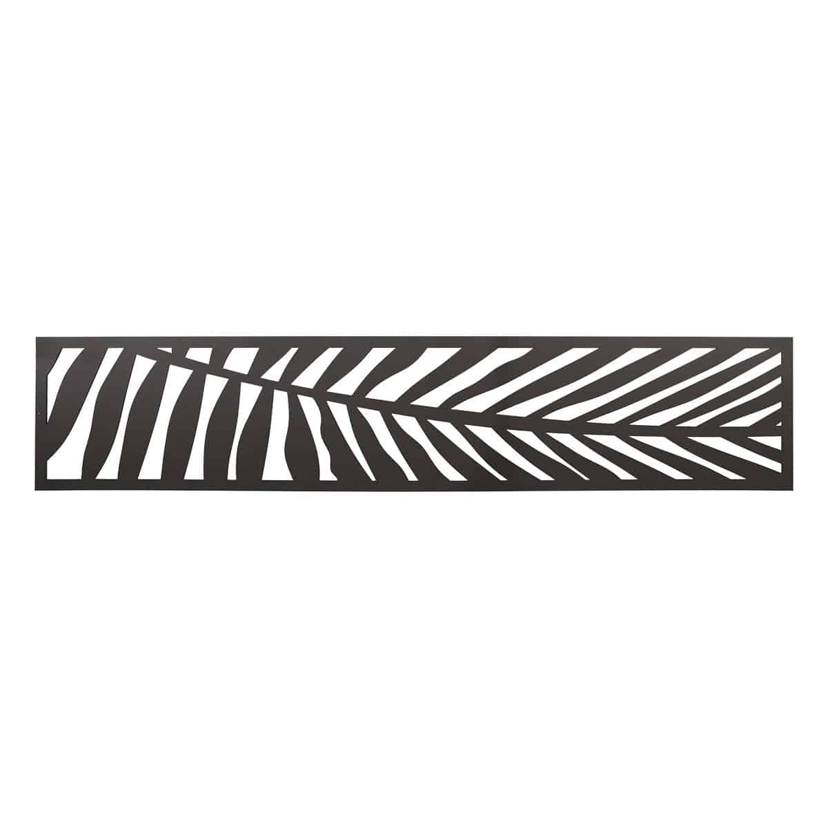 NeoTimber Leaf Fence Screen - Charcoal Black