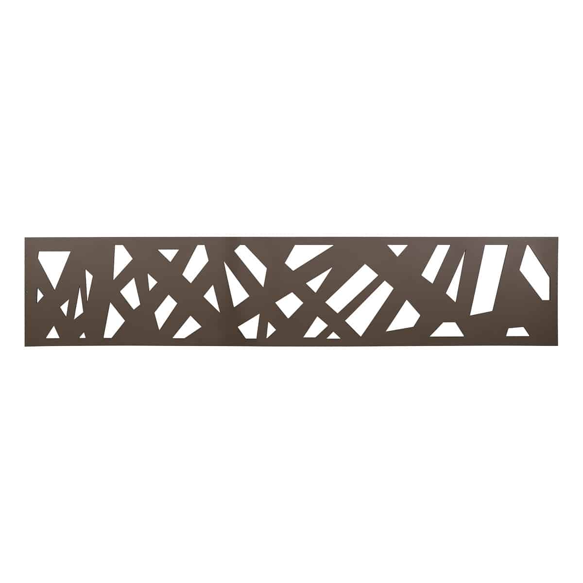 NeoTimber Aluminium Contemporary Fence Screen In Chocolate Brown