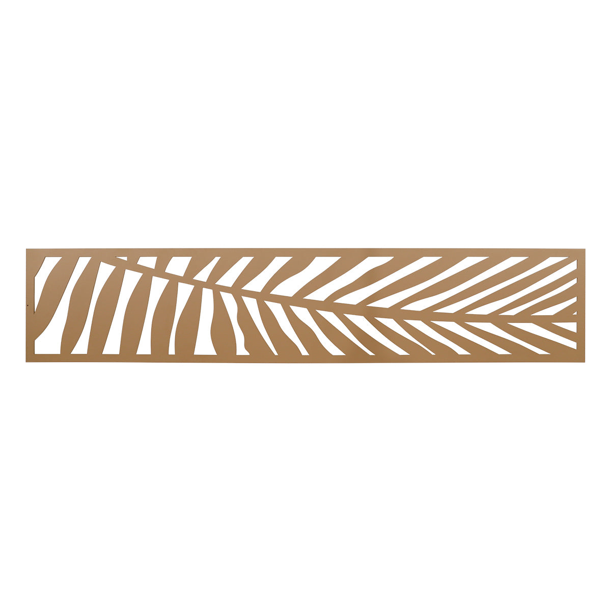NeoTimber Aluminium Oak-Coloured Leaf Fence Screen