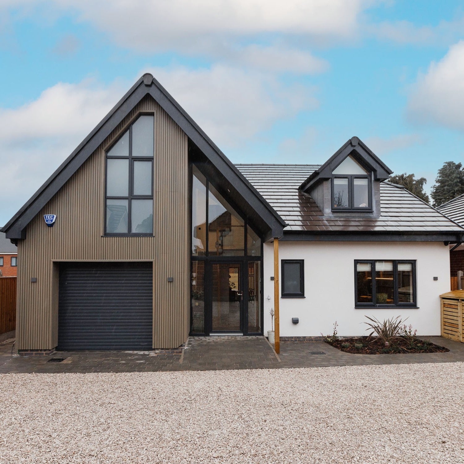 NeoTimber Slatted Cladding Board - antique residential project