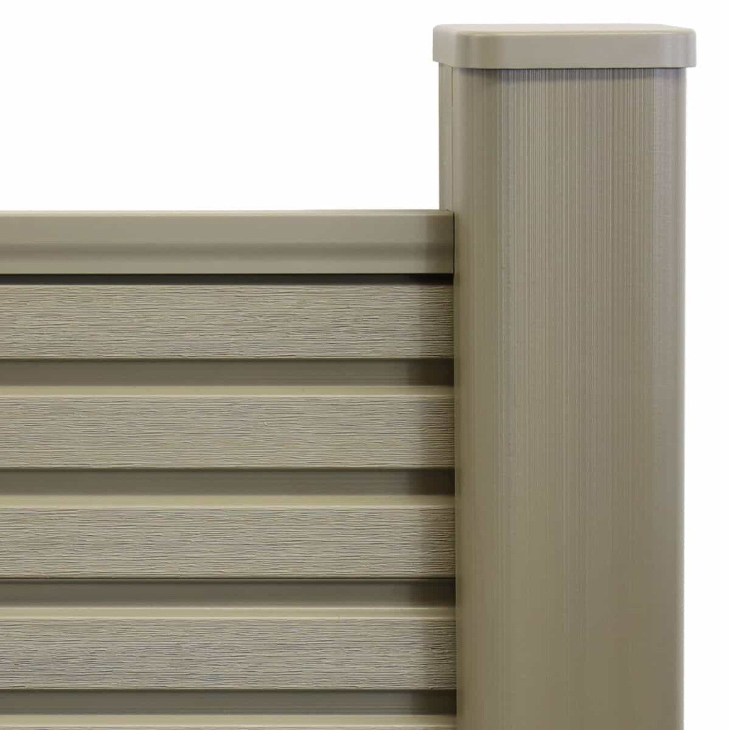 NeoTimber Slatted Fence Panel Set - Antique