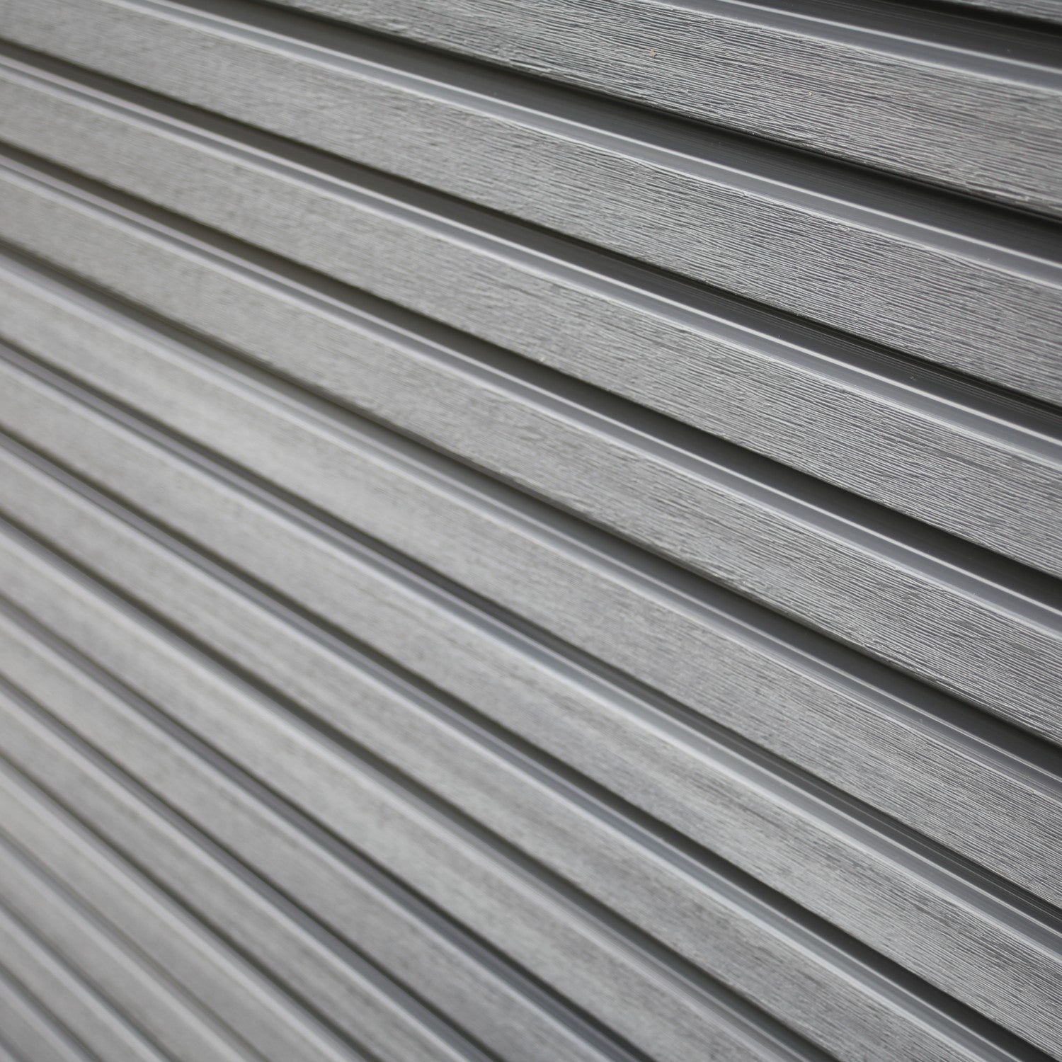 NeoTimber Slatted Composite Fence Panel Set With Geometric Screen - The look of timber