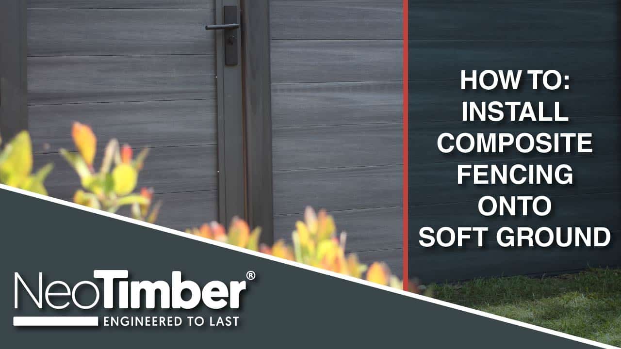 Installing composite fencing onto soft ground installation video