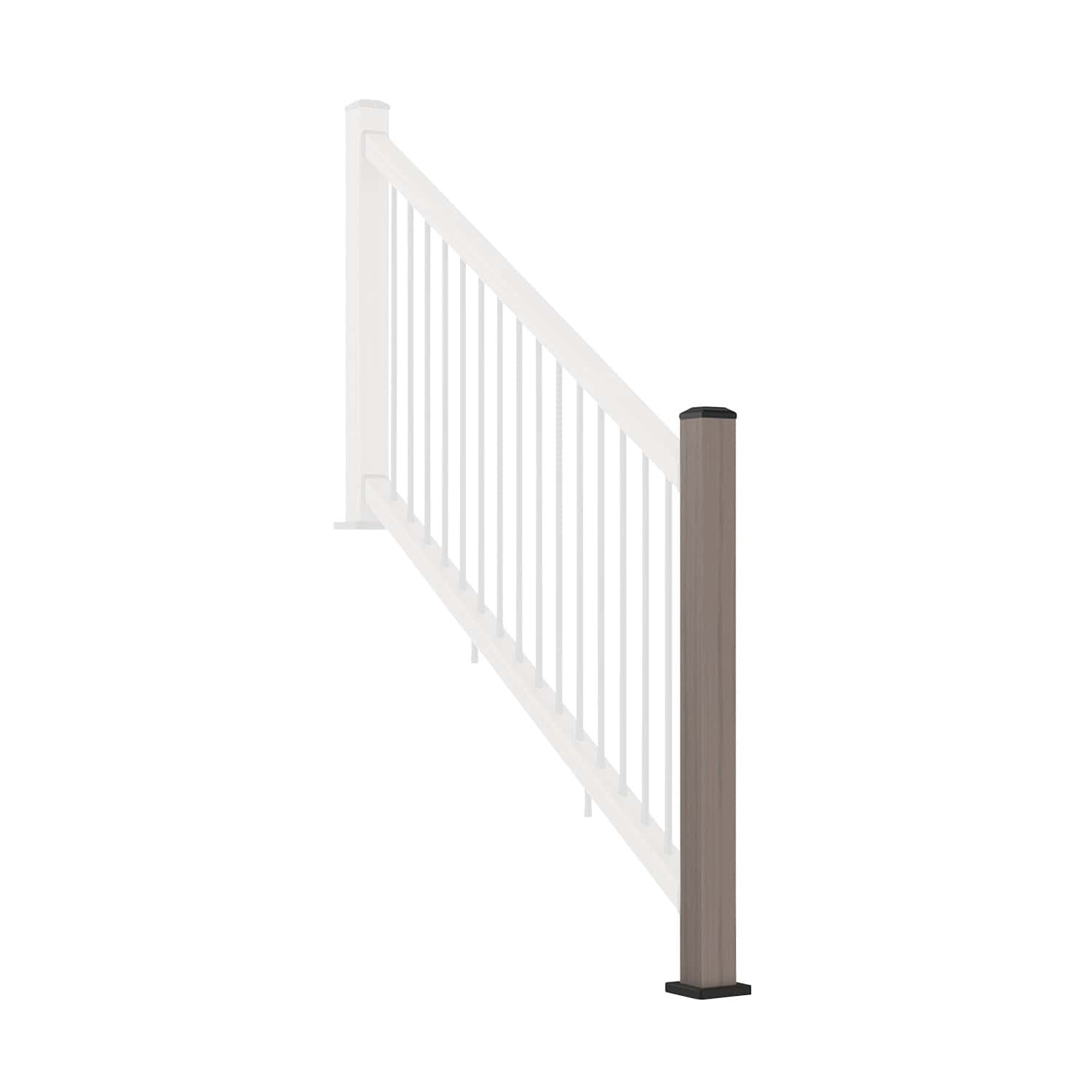 Balustrade Stair Post Ash White