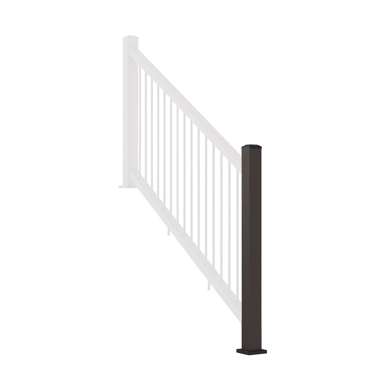 Balustrade Stair Post Chocolate